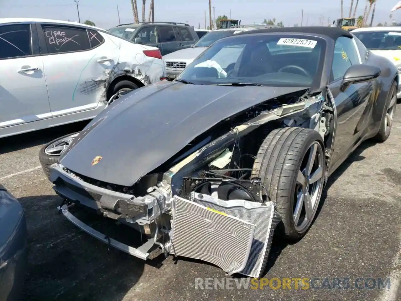 2 Photograph of a damaged car WP0BB2A93MS235353 PORSCHE 911 2021