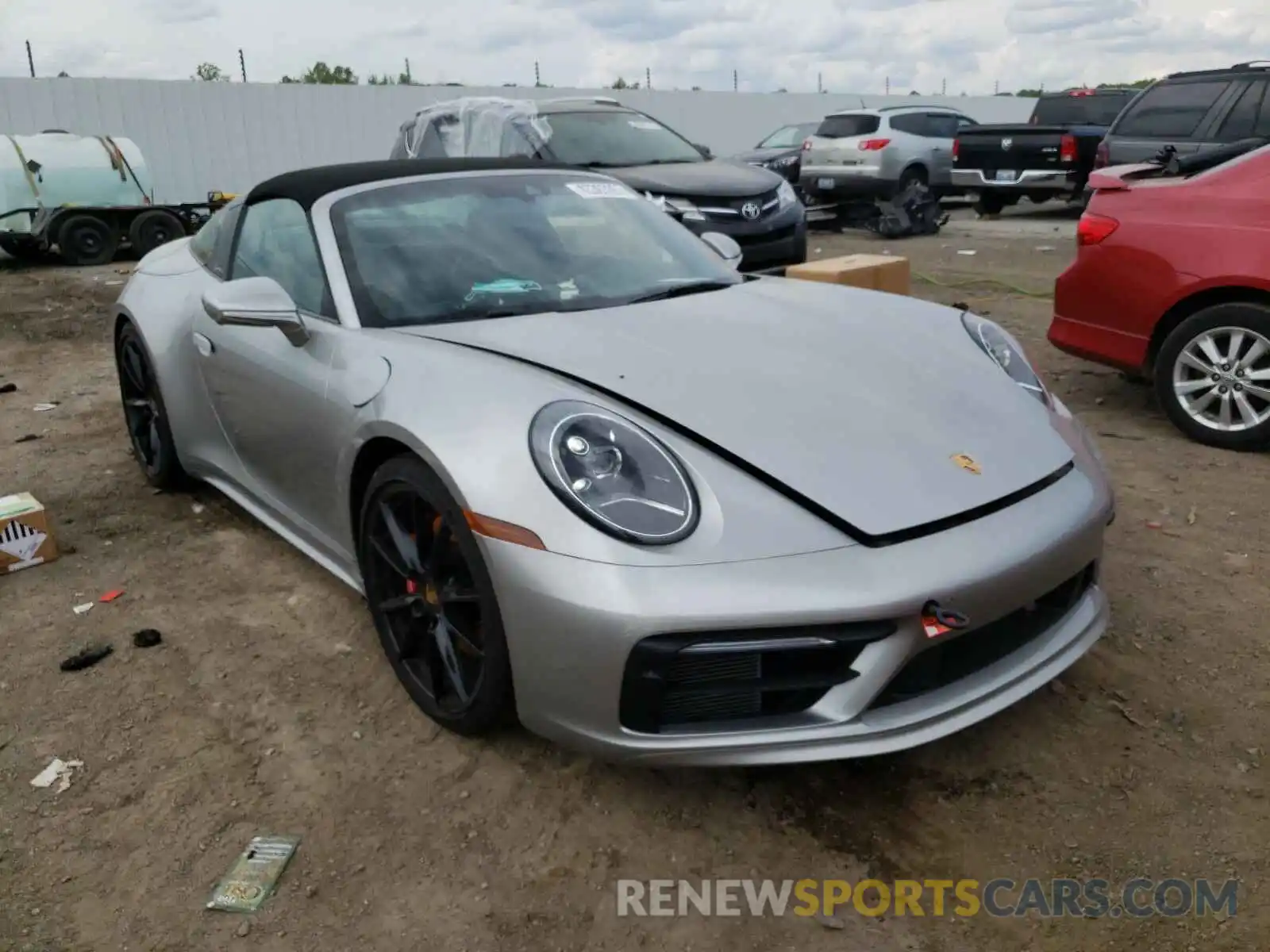 1 Photograph of a damaged car WP0BB2A95MS235287 PORSCHE 911 2021