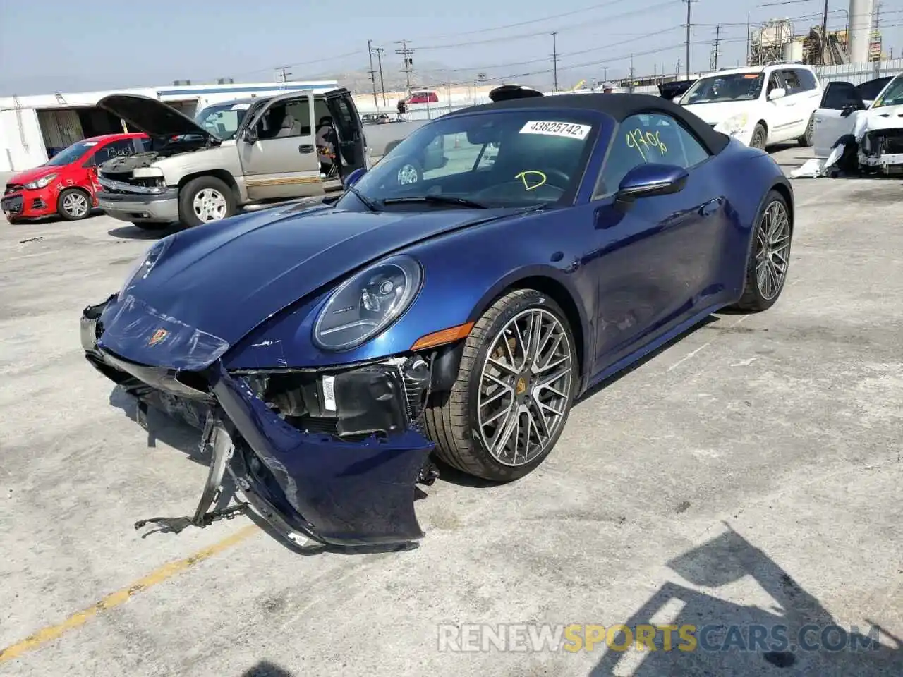 2 Photograph of a damaged car WP0CA2A91MS239778 PORSCHE 911 2021