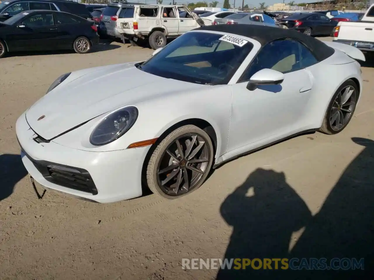 1 Photograph of a damaged car WP0CA2A97MS239462 PORSCHE 911 2021