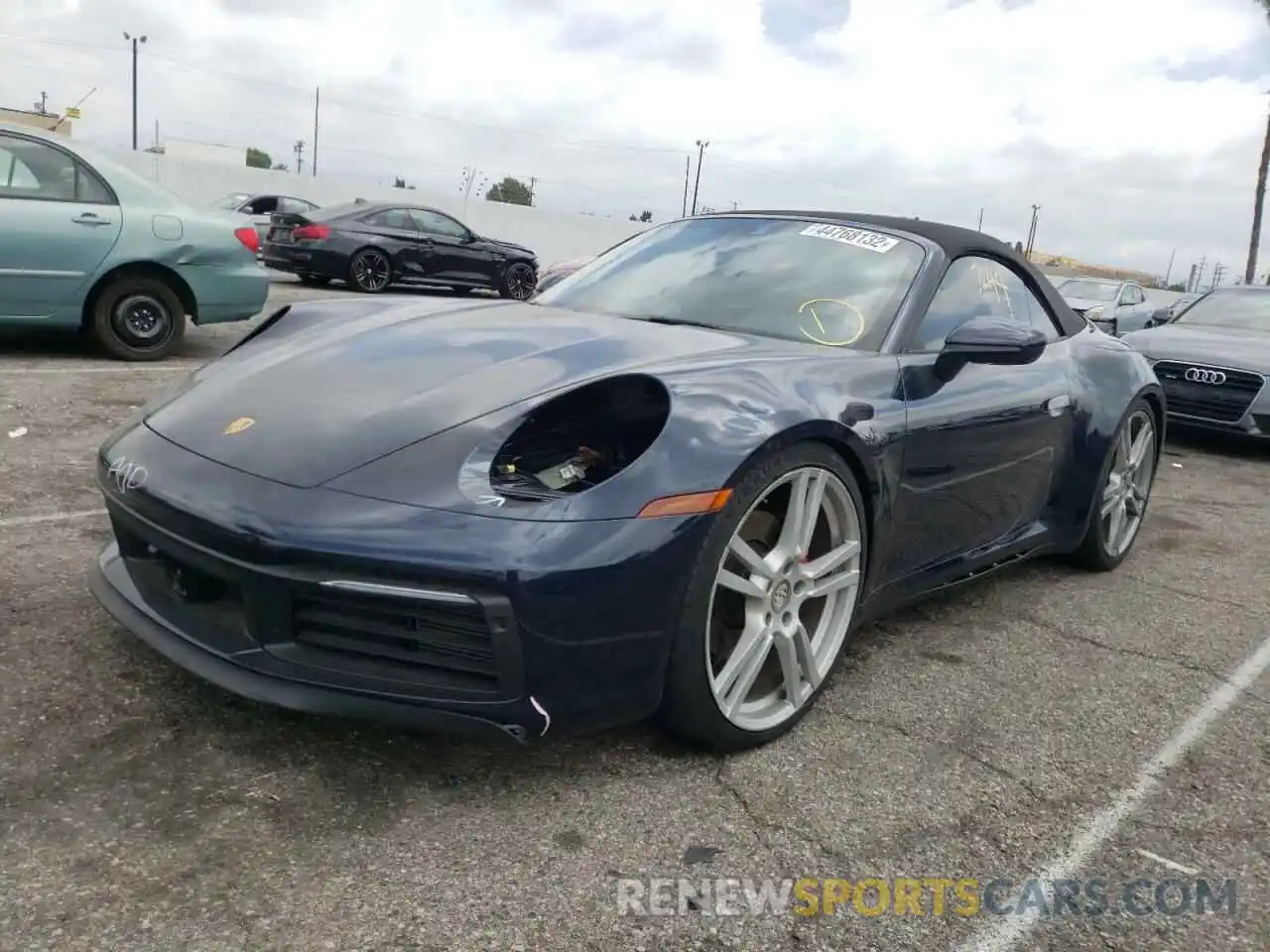 2 Photograph of a damaged car WP0CB2A97MS248479 PORSCHE 911 2021