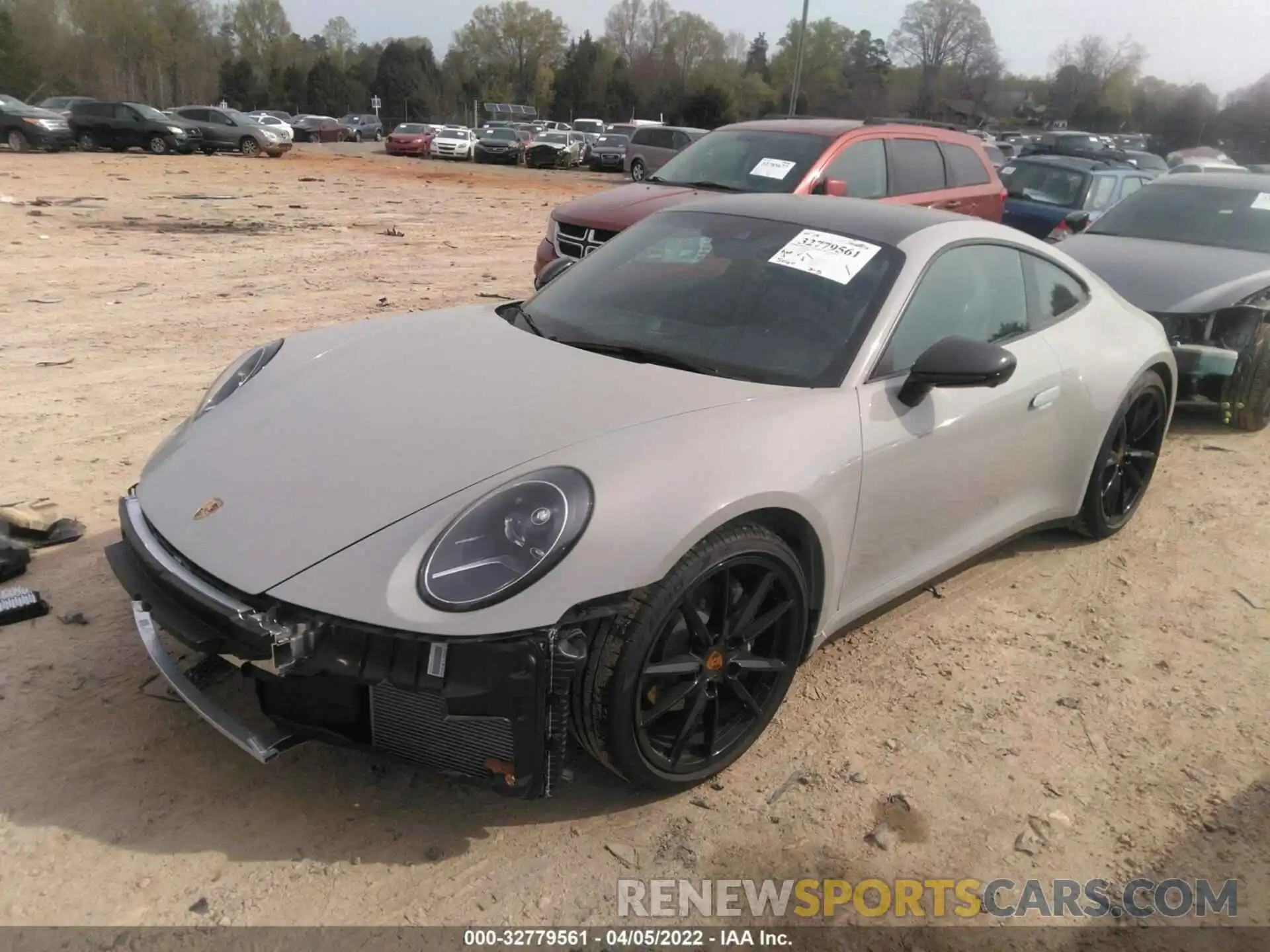 2 Photograph of a damaged car WP0AA2A91NS205266 PORSCHE 911 2022