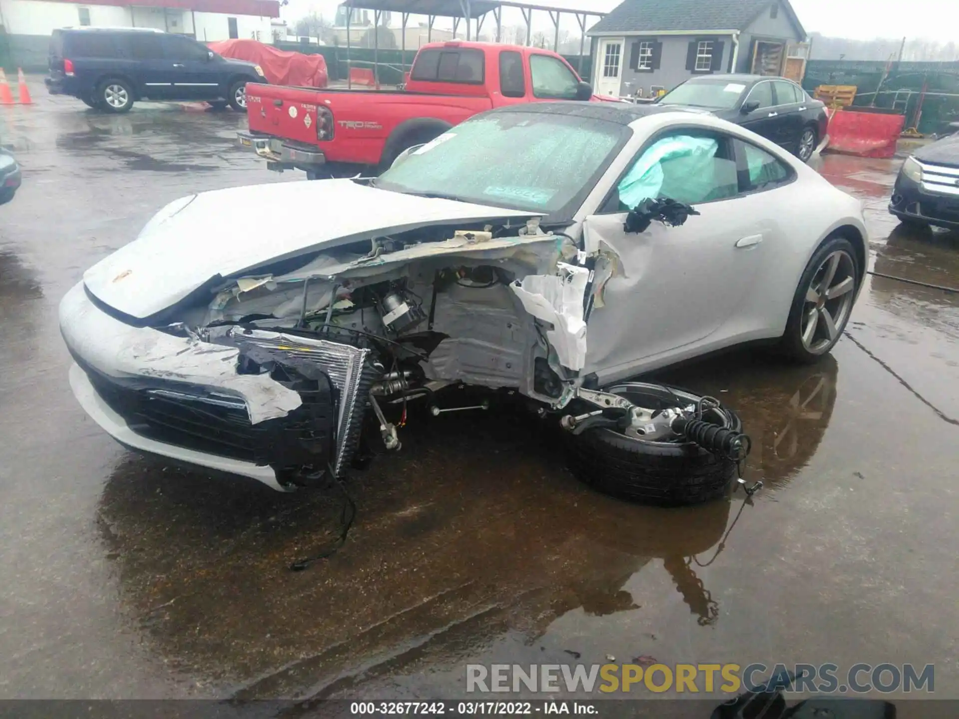 2 Photograph of a damaged car WP0AA2A97NS205319 PORSCHE 911 2022