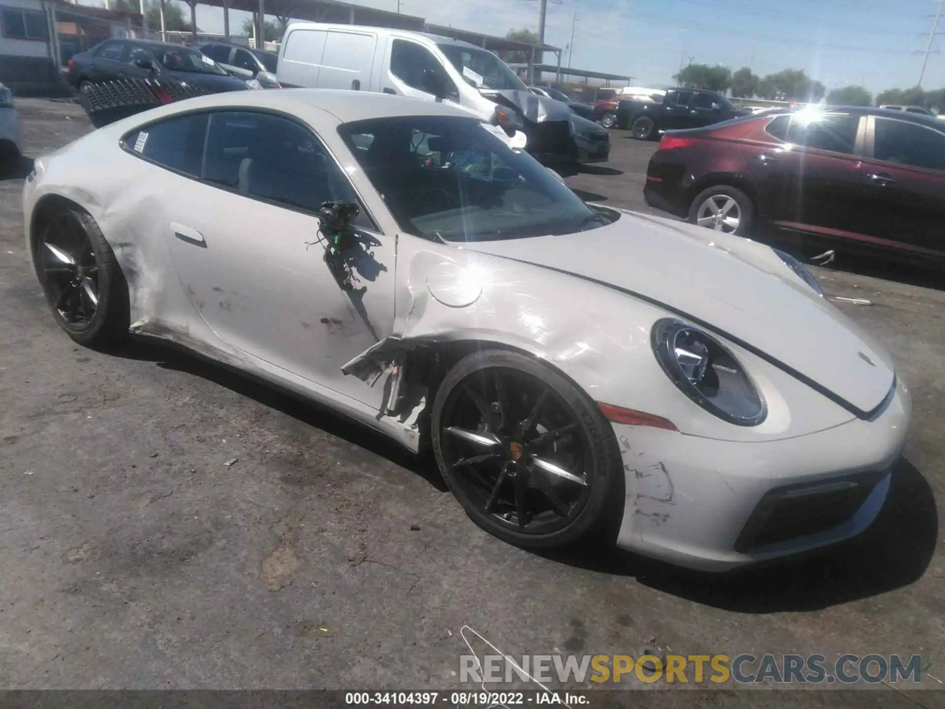 1 Photograph of a damaged car WP0AA2A98NS205782 PORSCHE 911 2022