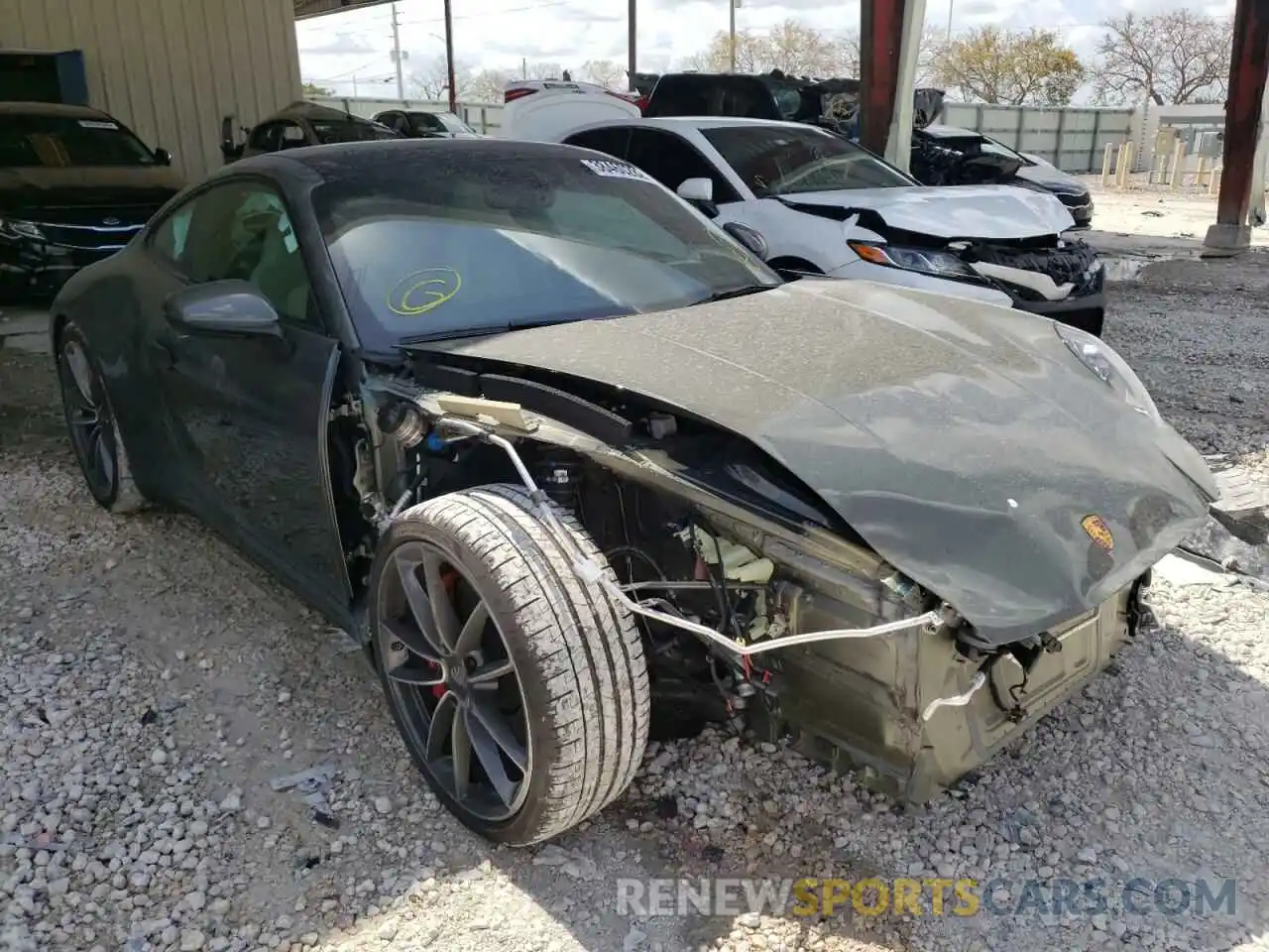 1 Photograph of a damaged car WP0AB2A93NS220297 PORSCHE 911 2022