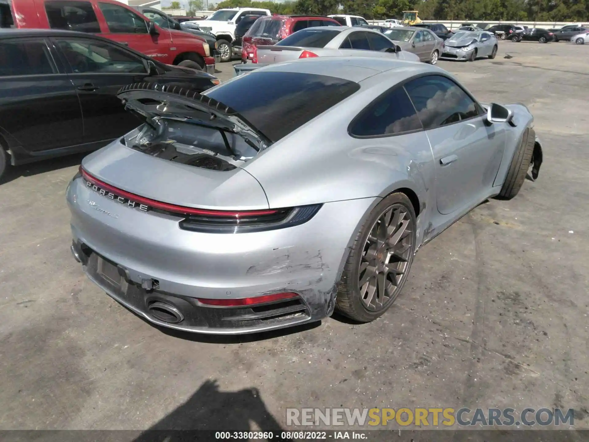 4 Фотография поврежденного автомобиля WP0AB2A9XNS221074 PORSCHE 911 2022