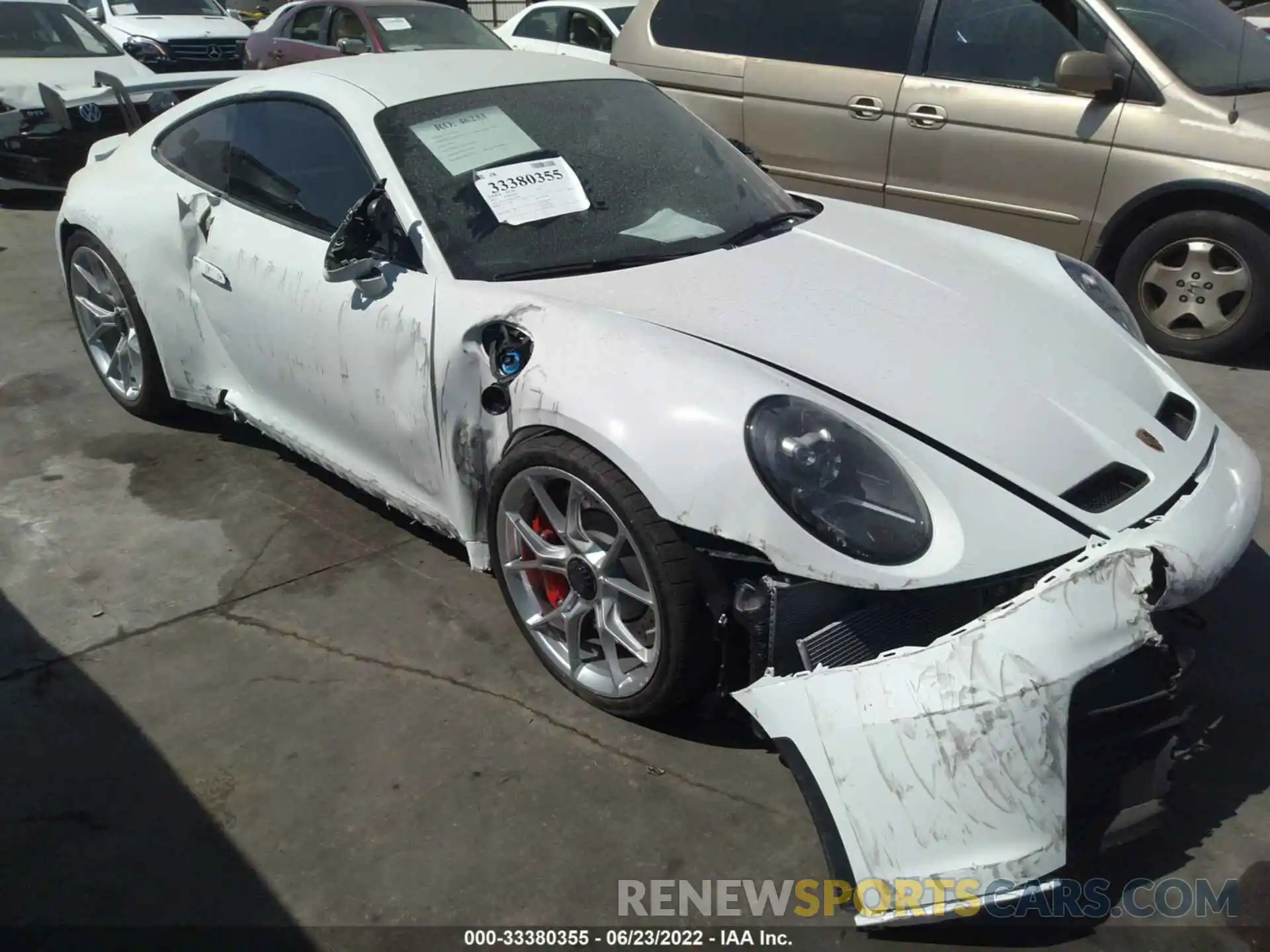 1 Photograph of a damaged car WP0AC2A93NS268458 PORSCHE 911 2022