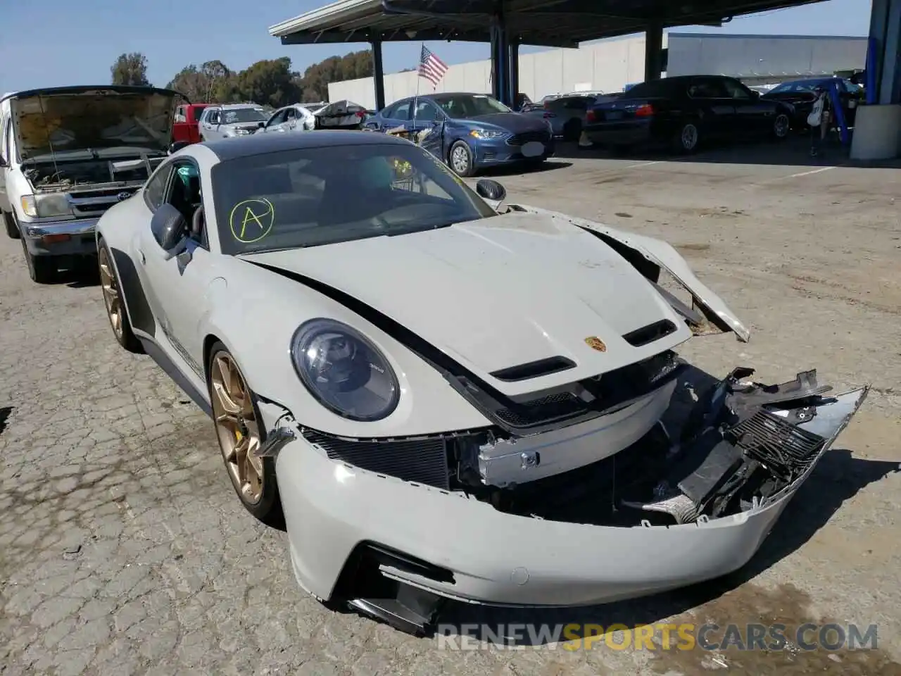 1 Photograph of a damaged car WP0AC2A96NS268230 PORSCHE 911 2022