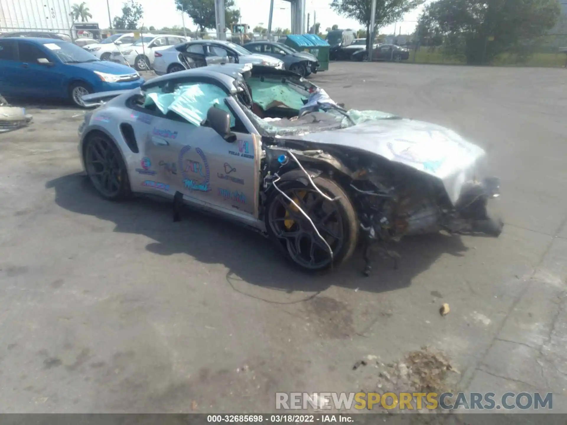 1 Photograph of a damaged car WP0AD2A90NS254417 PORSCHE 911 2022