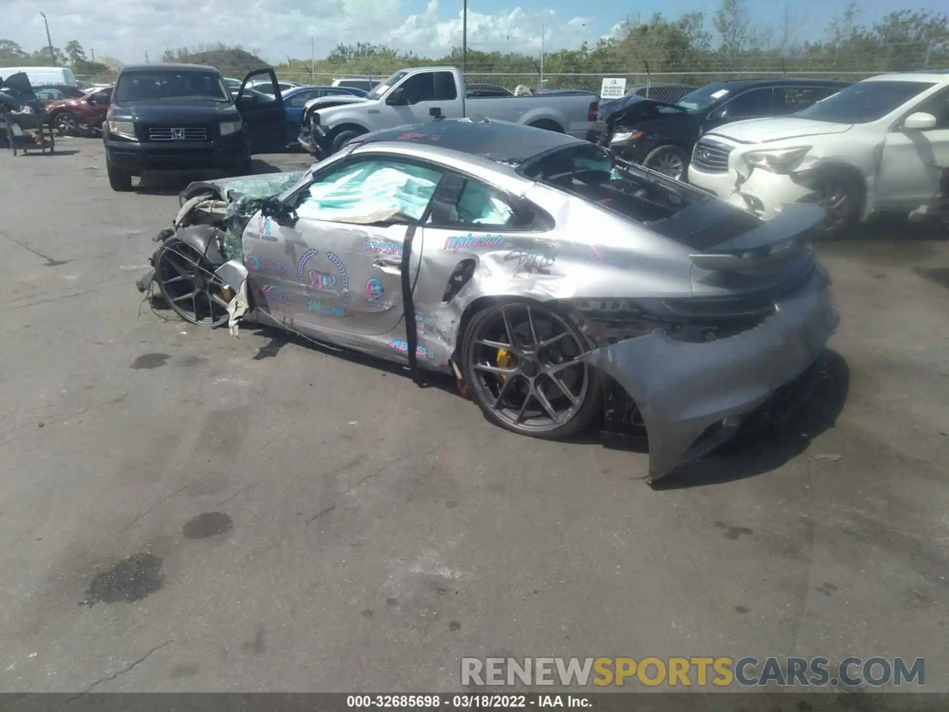 3 Photograph of a damaged car WP0AD2A90NS254417 PORSCHE 911 2022