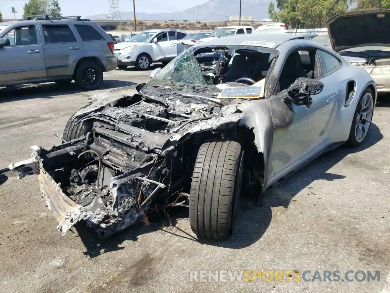 2 Photograph of a damaged car WP0AD2A92NS254211 PORSCHE 911 2022