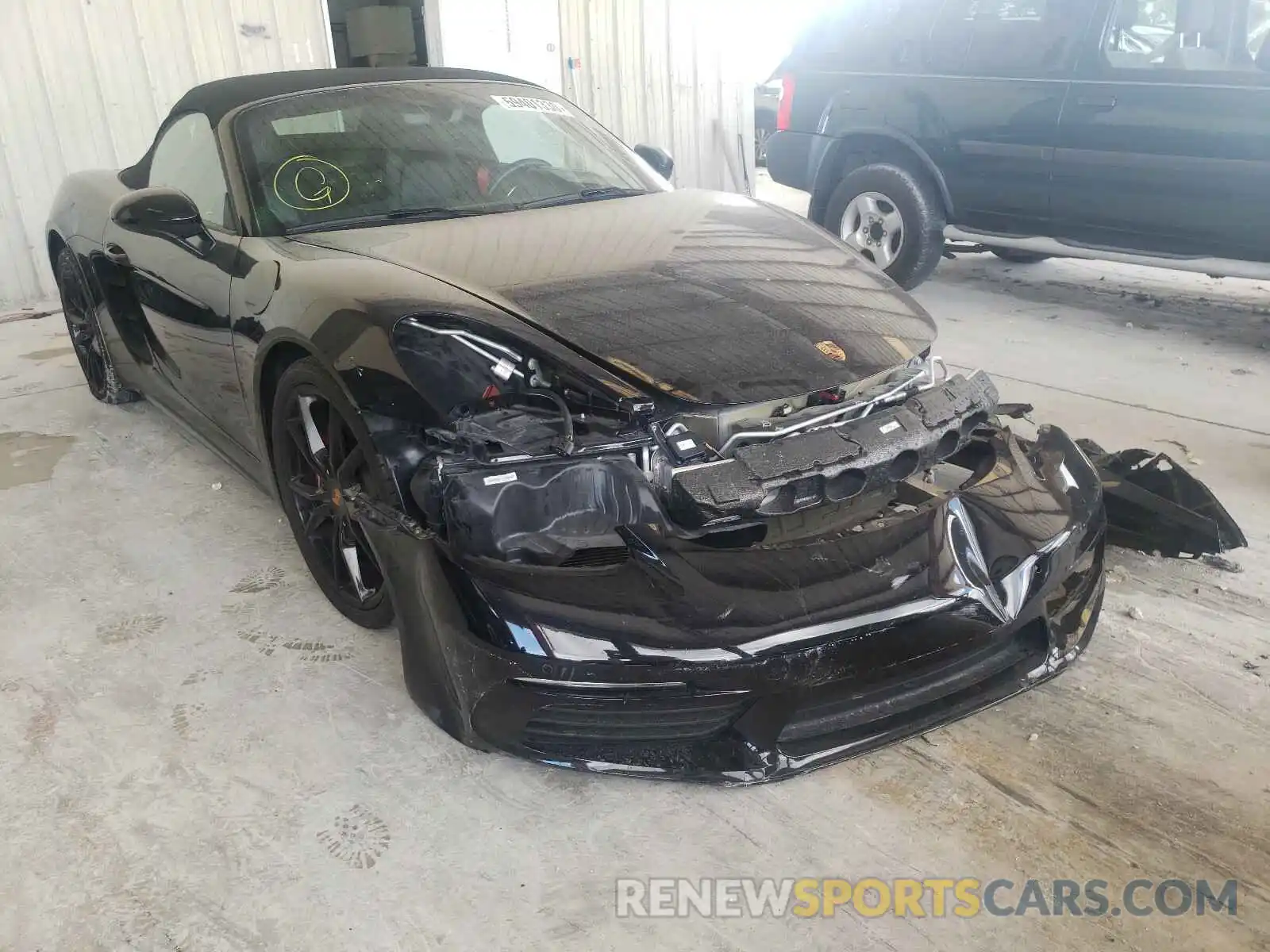 1 Photograph of a damaged car WP0CA2A81KS210978 PORSCHE BOXSTER 2019