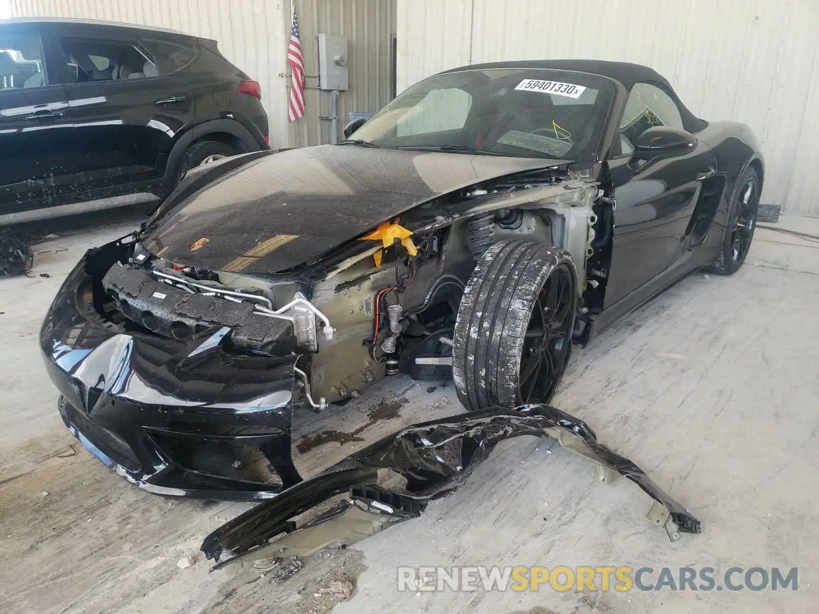 2 Photograph of a damaged car WP0CA2A81KS210978 PORSCHE BOXSTER 2019