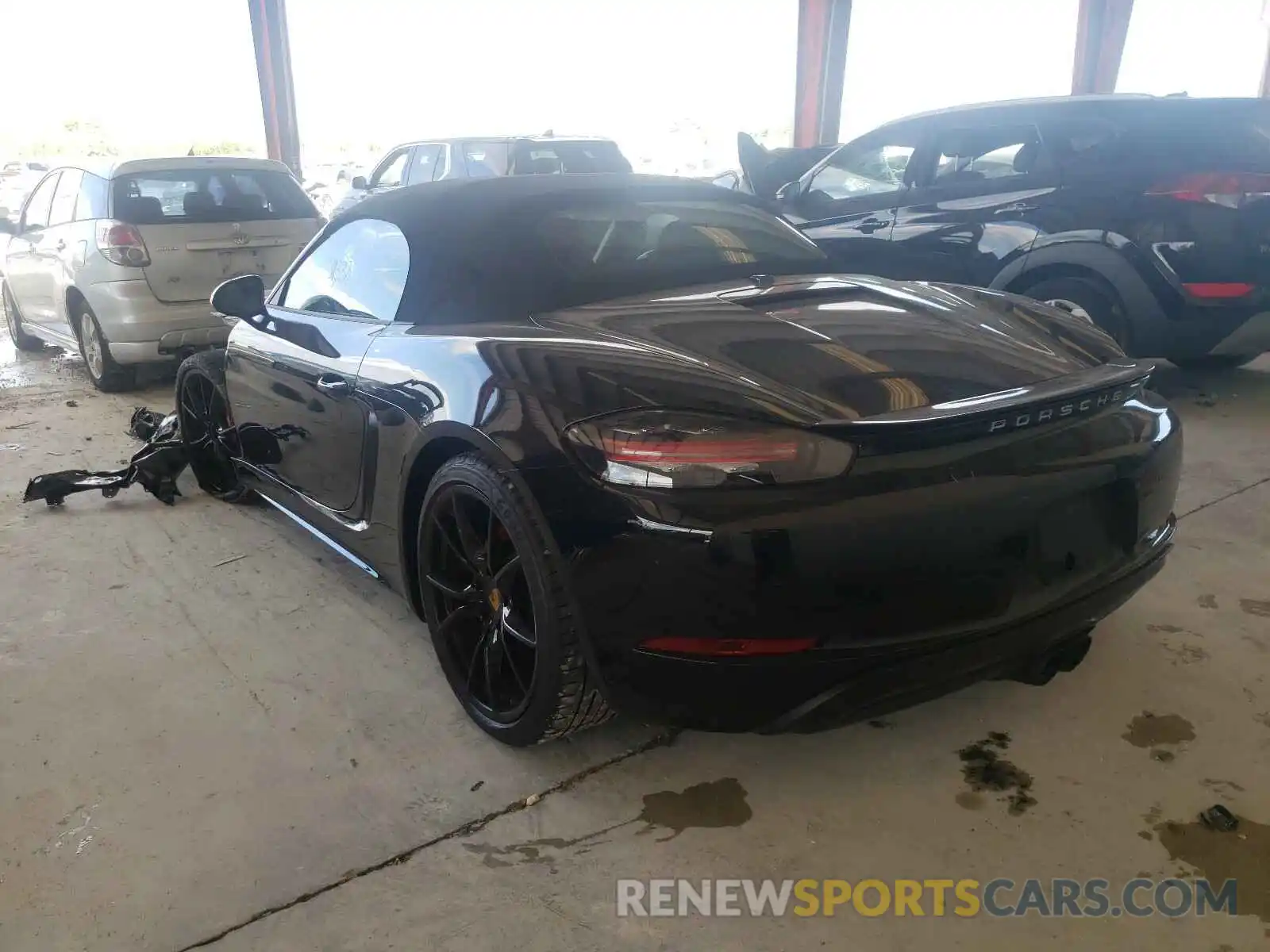 3 Photograph of a damaged car WP0CA2A81KS210978 PORSCHE BOXSTER 2019