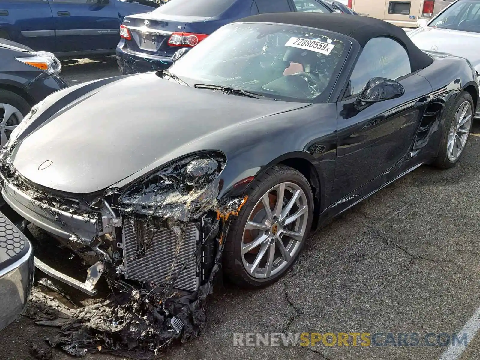 2 Photograph of a damaged car WP0CA2A82KS210066 PORSCHE BOXSTER 2019