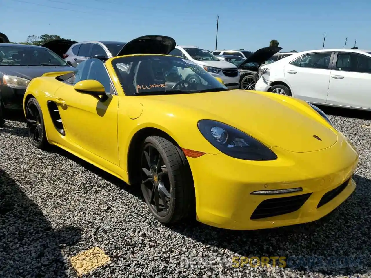 1 Фотография поврежденного автомобиля WP0CA2A83KS211050 PORSCHE BOXSTER 2019