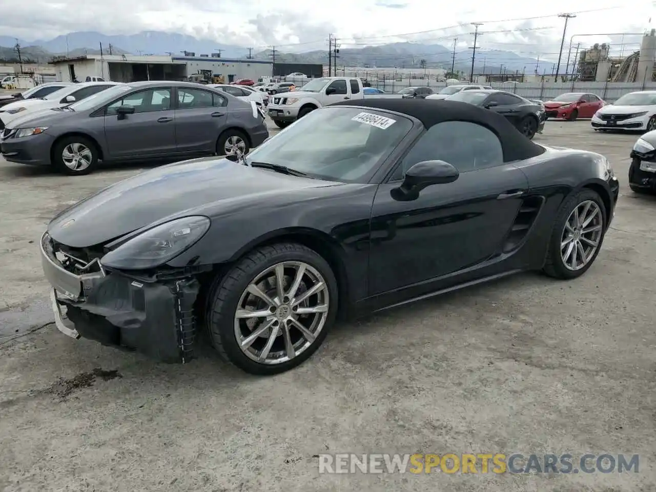 1 Фотография поврежденного автомобиля WP0CA2A84KS210778 PORSCHE BOXSTER 2019