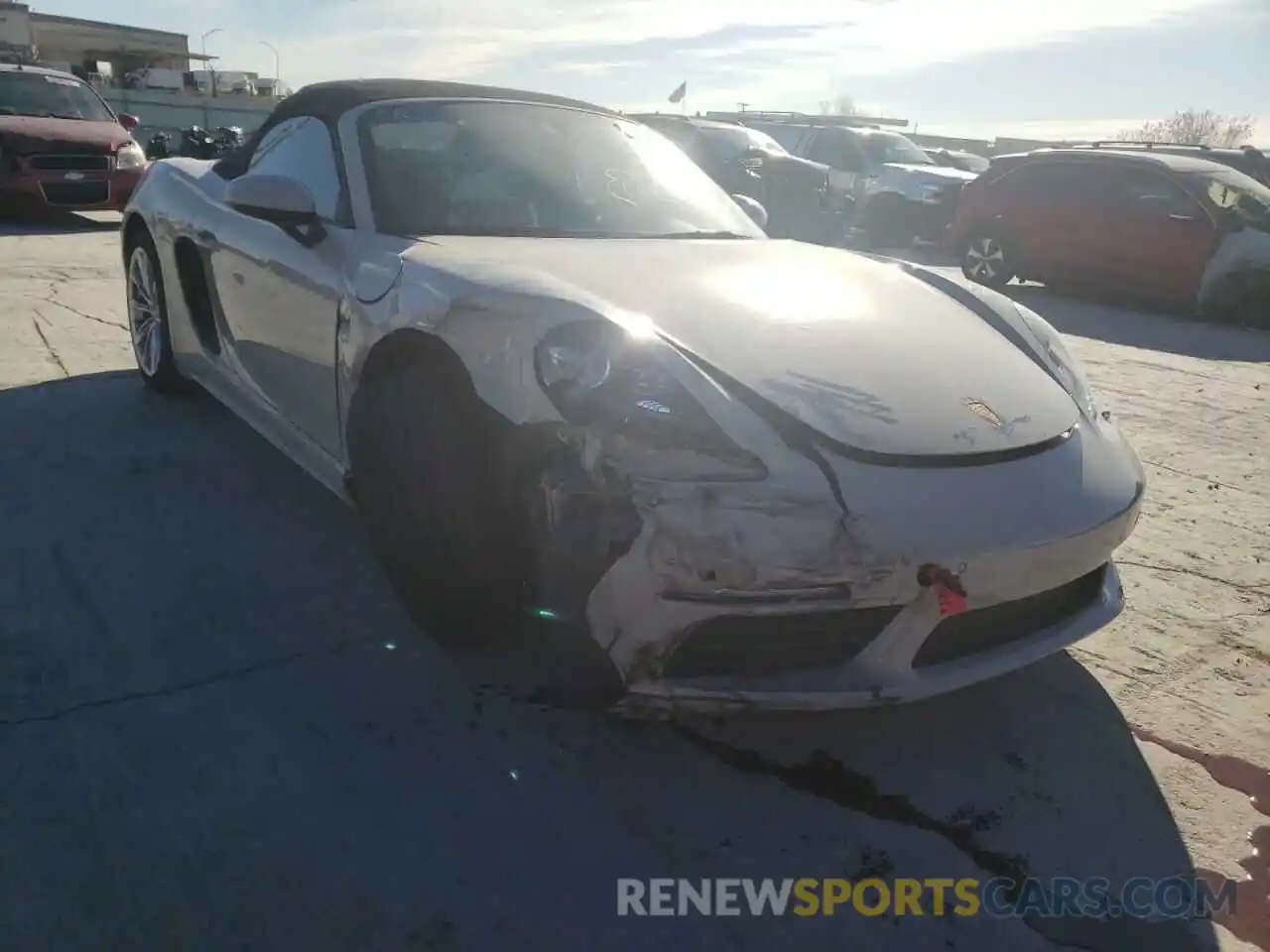 1 Photograph of a damaged car WP0CA2A86KS210653 PORSCHE BOXSTER 2019