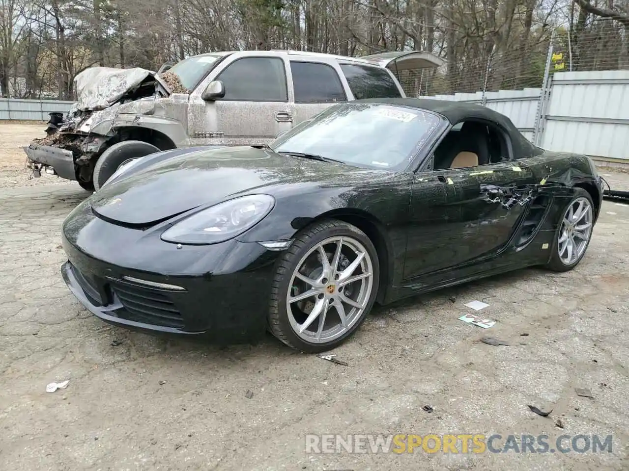 1 Photograph of a damaged car WP0CA2A87KS210483 PORSCHE BOXSTER 2019