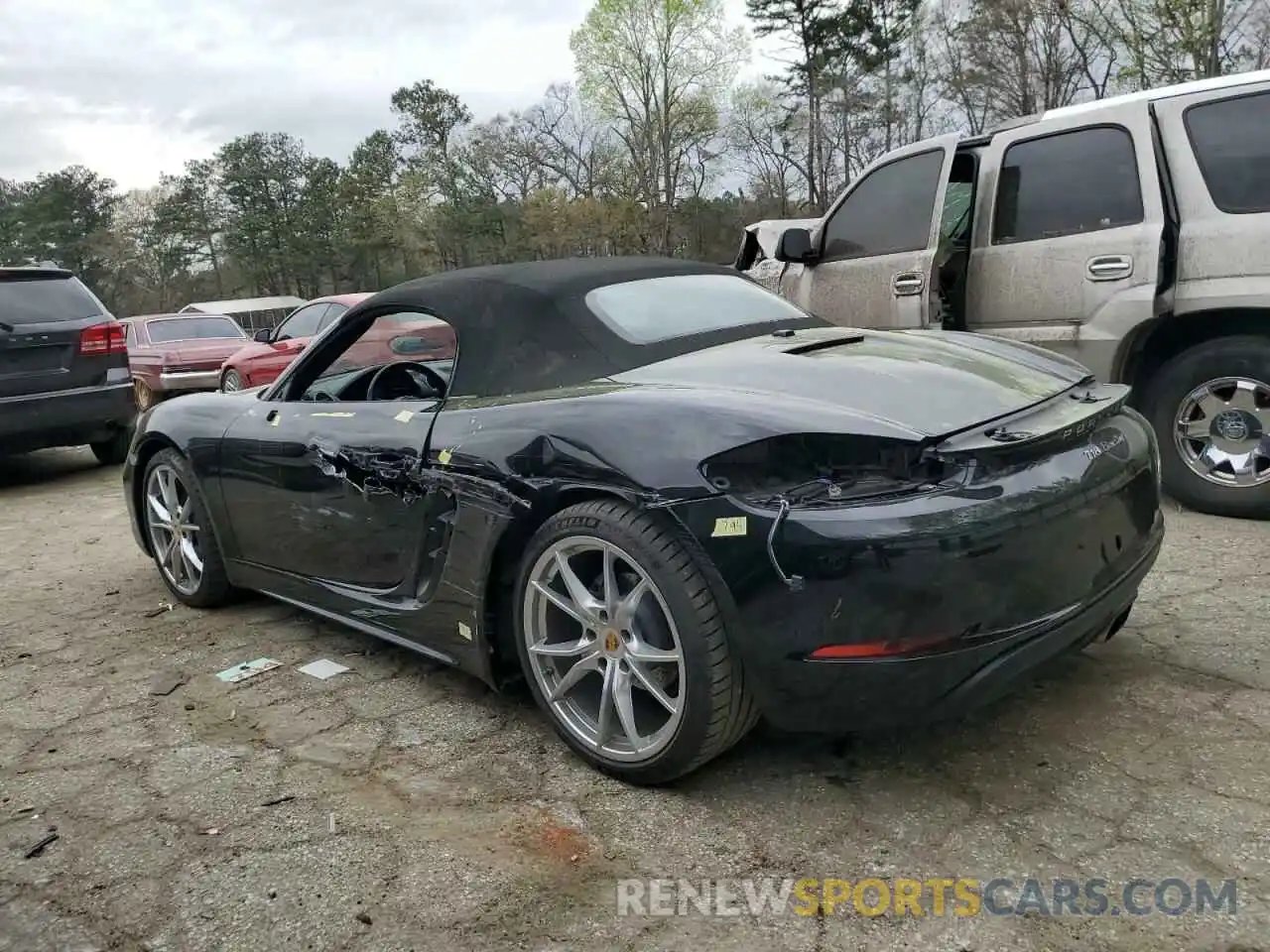 2 Photograph of a damaged car WP0CA2A87KS210483 PORSCHE BOXSTER 2019