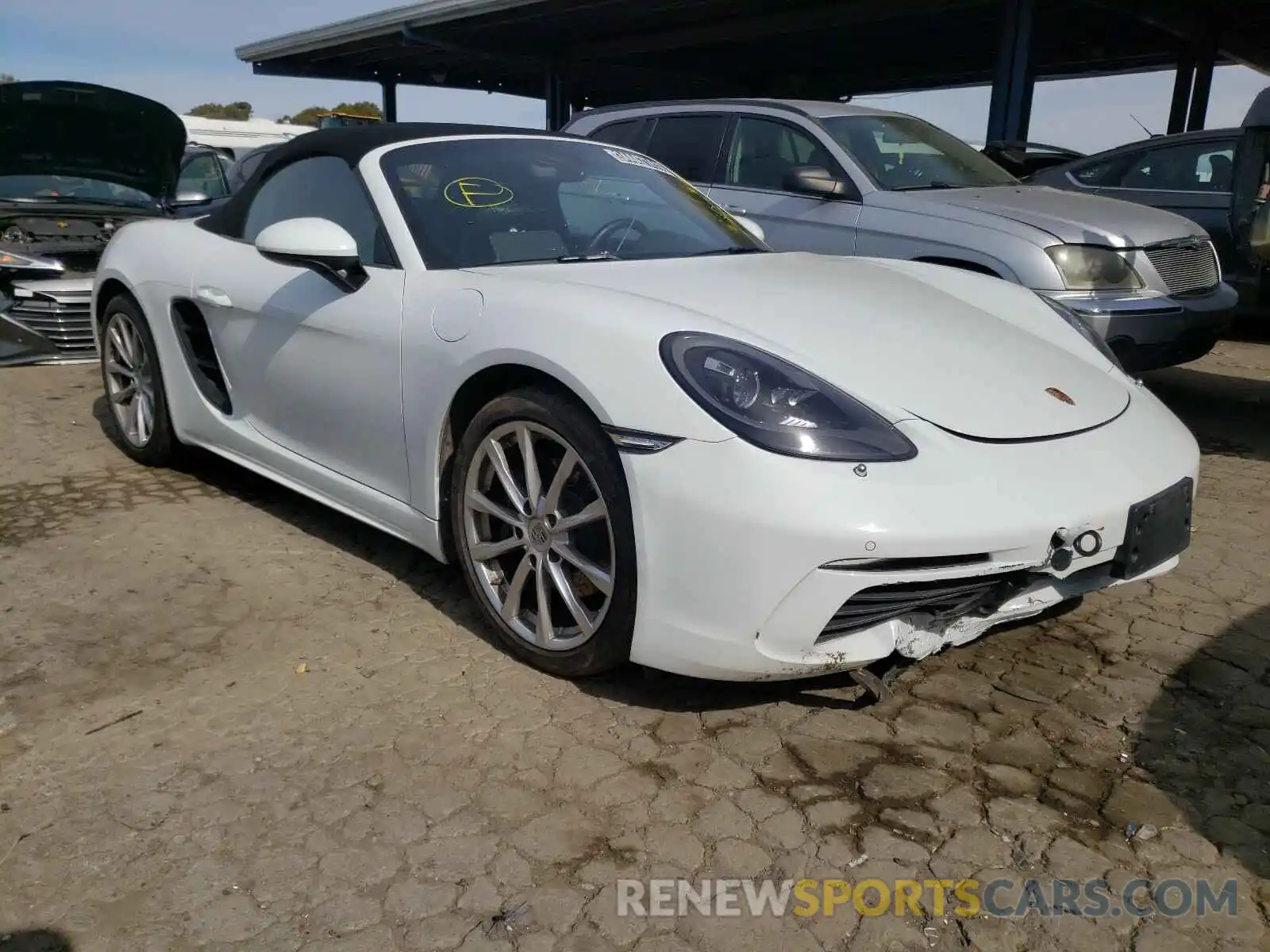 1 Photograph of a damaged car WP0CA2A88KS210251 PORSCHE BOXSTER 2019