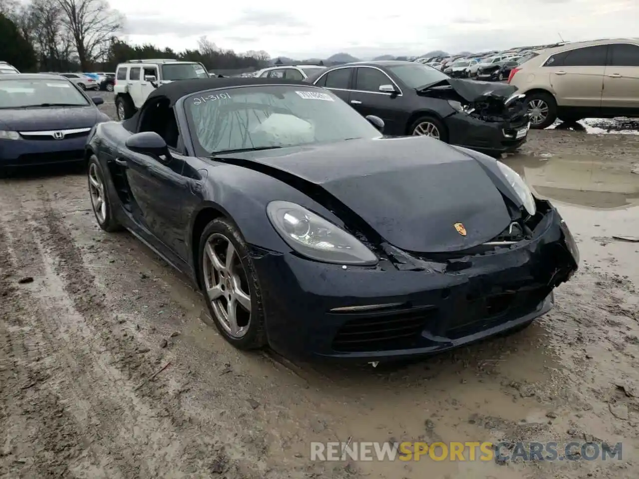 1 Photograph of a damaged car WP0CA2A88KS211450 PORSCHE BOXSTER 2019