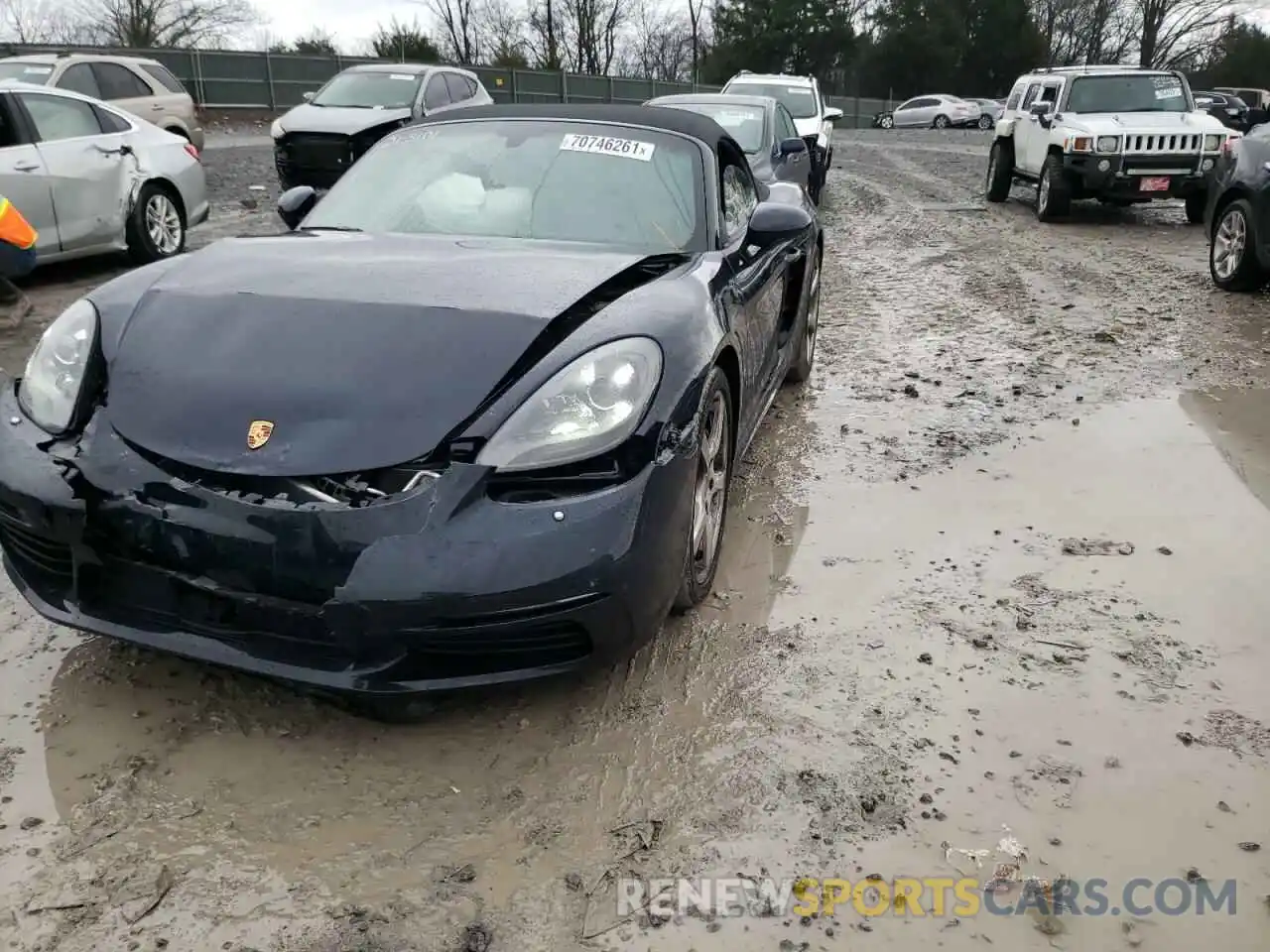 2 Photograph of a damaged car WP0CA2A88KS211450 PORSCHE BOXSTER 2019