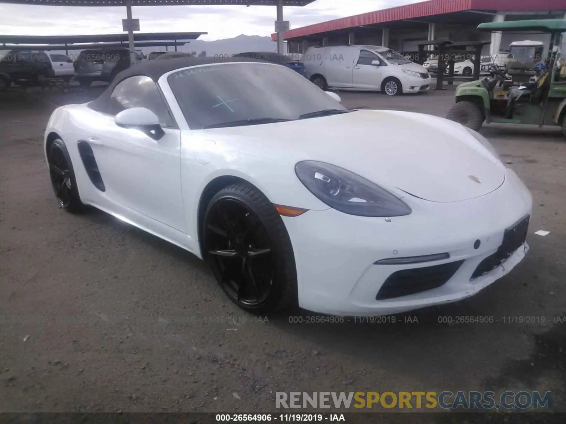 1 Фотография поврежденного автомобиля WP0CA2A8XKS210235 PORSCHE BOXSTER 2019