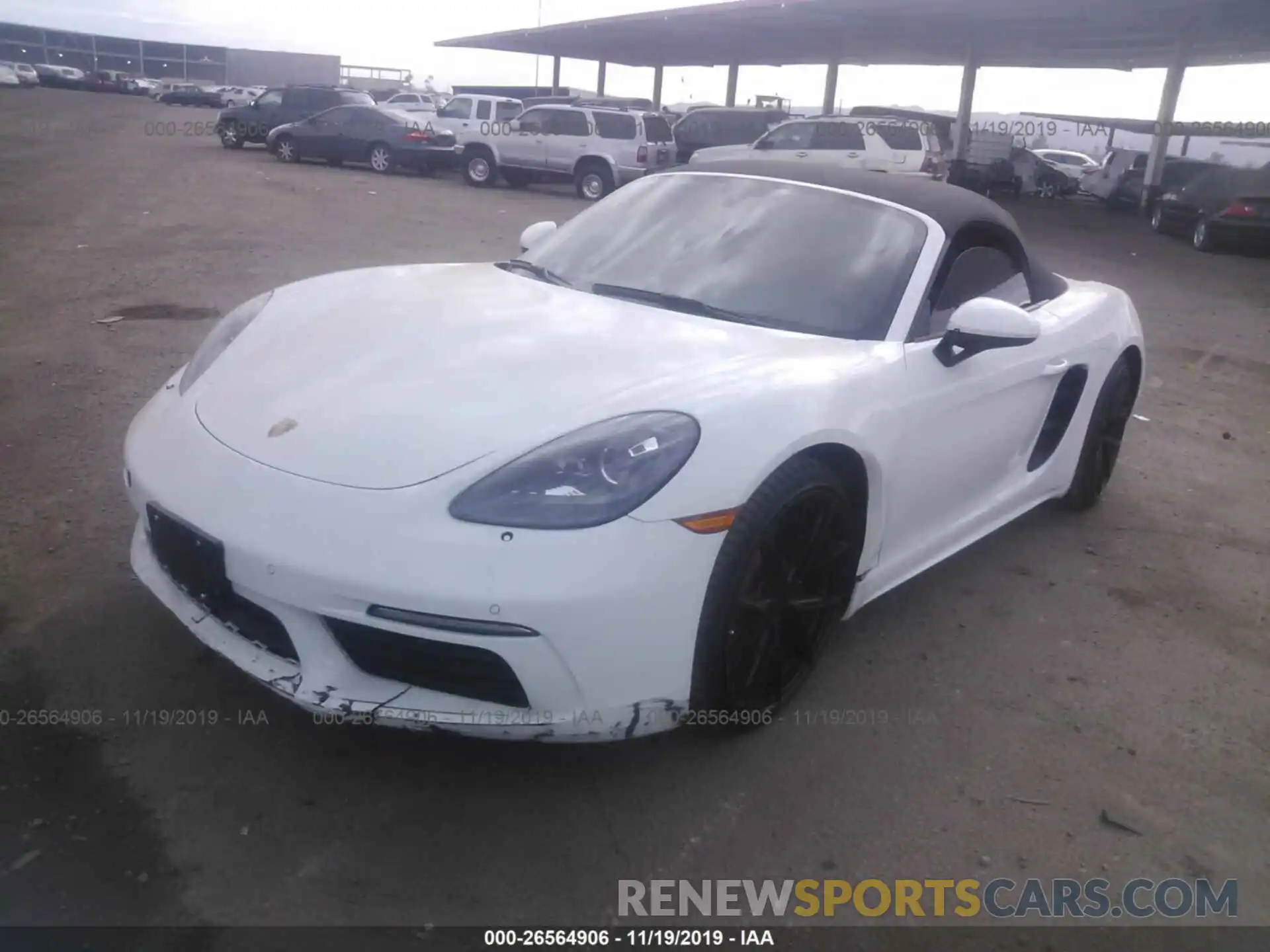 2 Photograph of a damaged car WP0CA2A8XKS210235 PORSCHE BOXSTER 2019