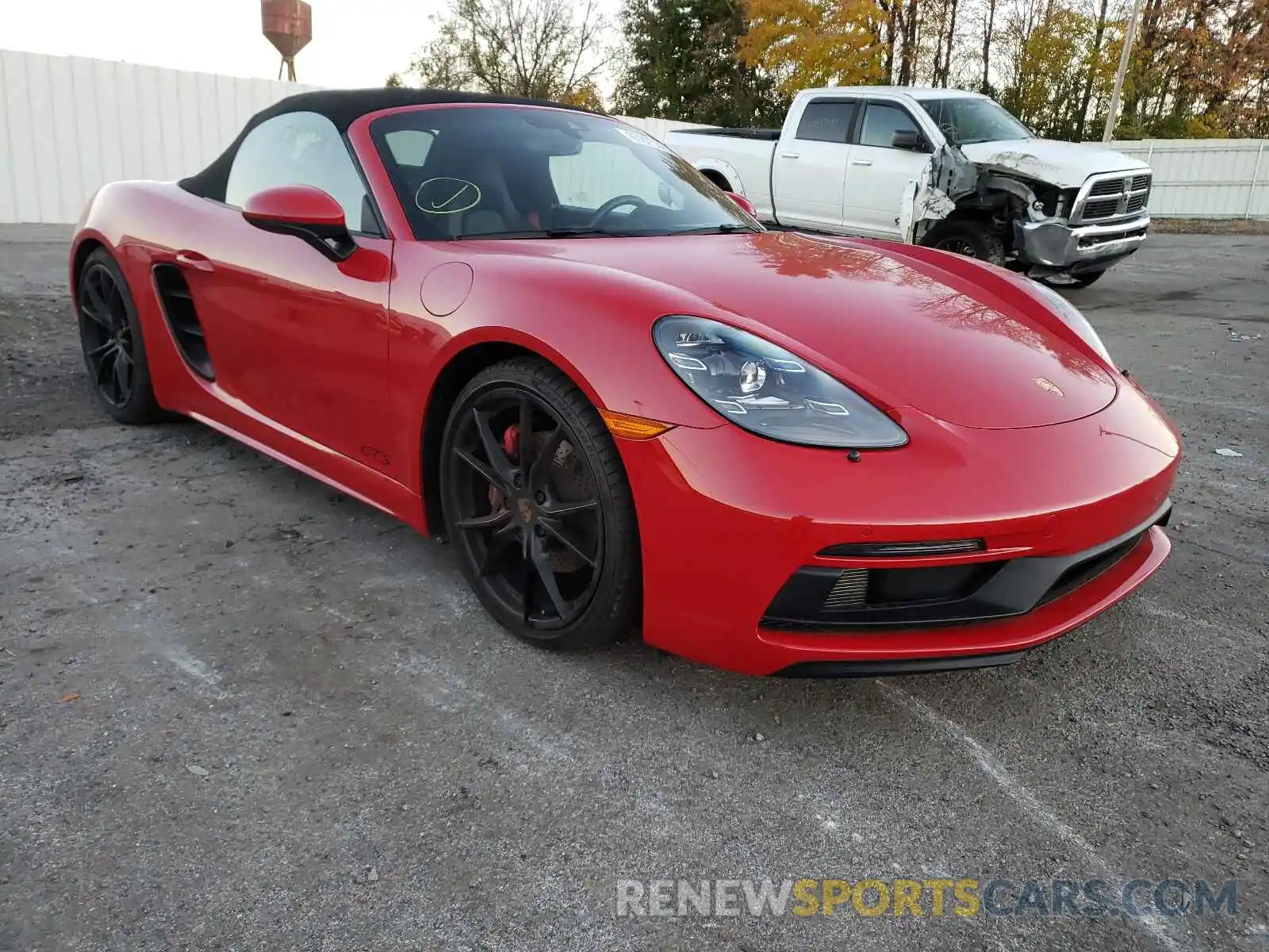 1 Photograph of a damaged car WP0CB2A86KS228308 PORSCHE BOXSTER 2019