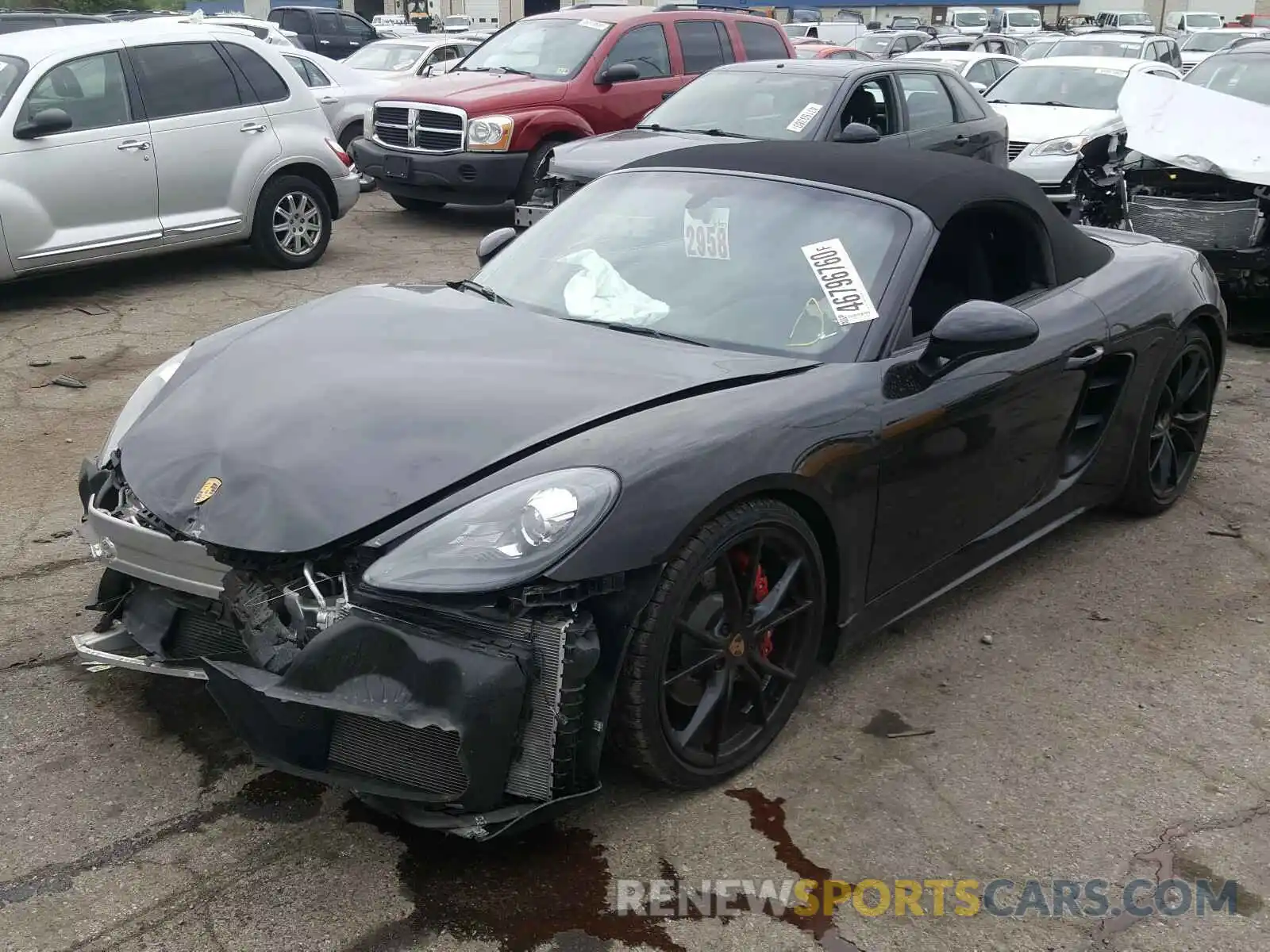 2 Фотография поврежденного автомобиля WP0CB2A86KS228342 PORSCHE BOXSTER 2019