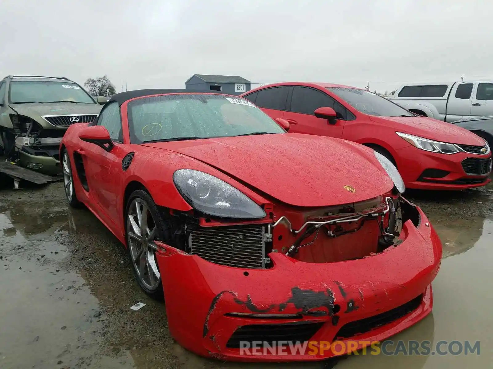 1 Фотография поврежденного автомобиля WP0CB2A88KS228388 PORSCHE BOXSTER 2019