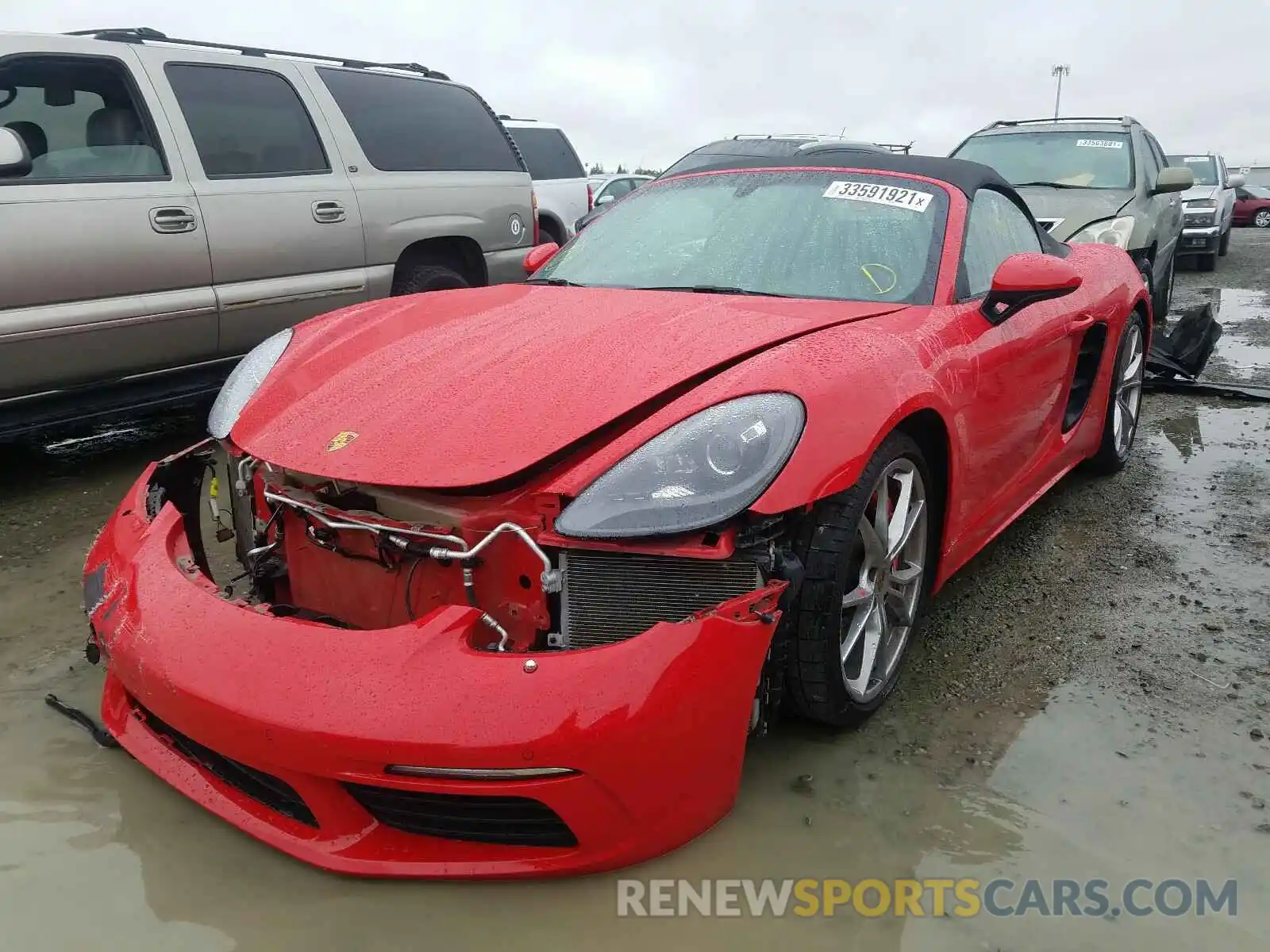 2 Photograph of a damaged car WP0CB2A88KS228388 PORSCHE BOXSTER 2019