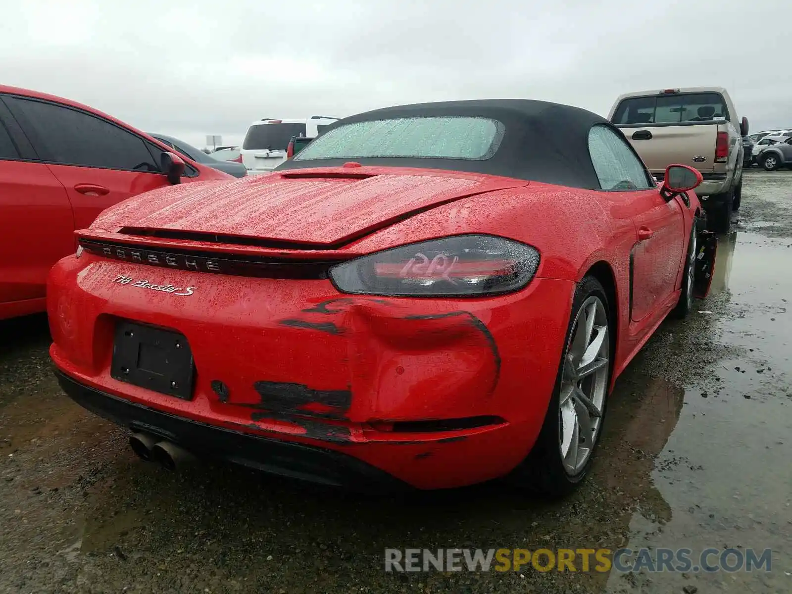 4 Фотография поврежденного автомобиля WP0CB2A88KS228388 PORSCHE BOXSTER 2019