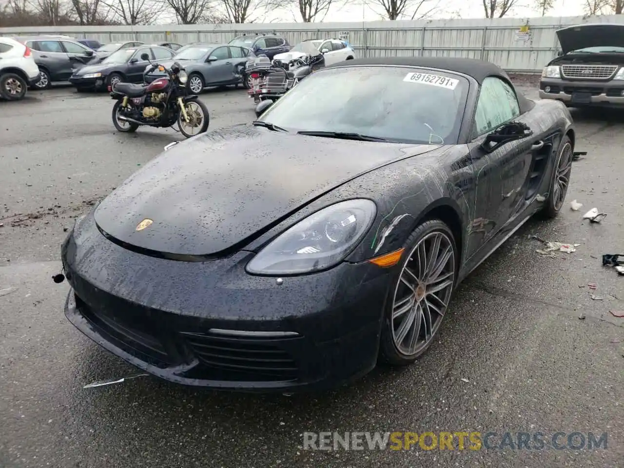 2 Photograph of a damaged car WP0CA2A87LS210209 PORSCHE BOXSTER 2020