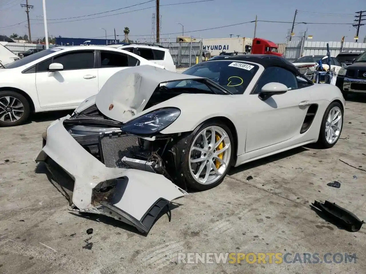 2 Photograph of a damaged car WP0CC2A86LS240568 PORSCHE BOXSTER 2020