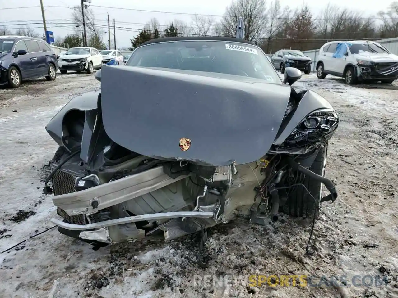 5 Photograph of a damaged car WP0CA2A81MS210305 PORSCHE BOXSTER 2021
