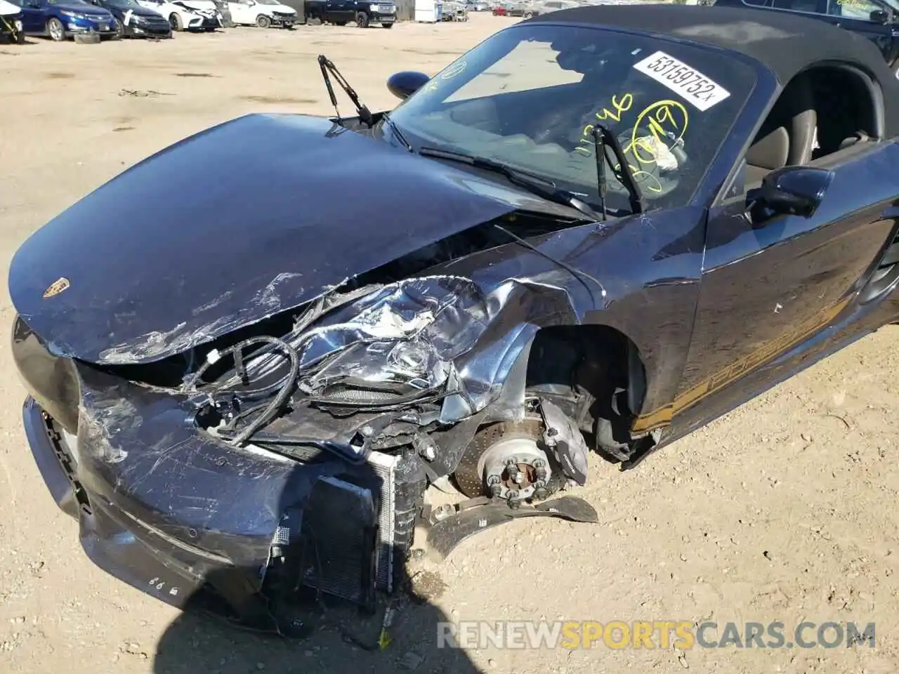 9 Photograph of a damaged car WP0CA2A82MS210457 PORSCHE BOXSTER 2021