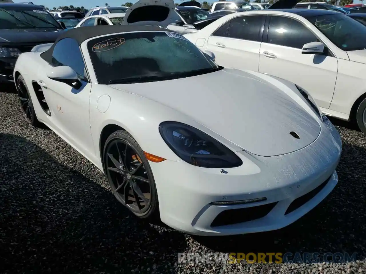 1 Photograph of a damaged car WP0CA2A85MS210372 PORSCHE BOXSTER 2021