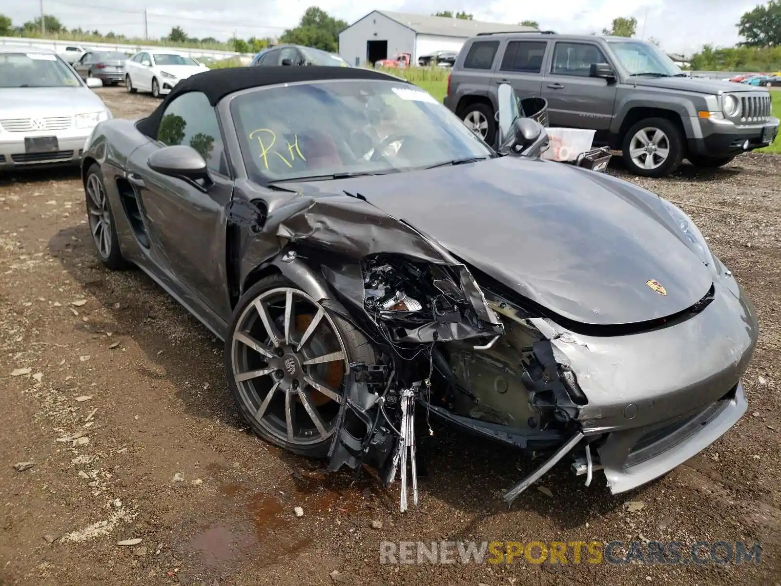 1 Photograph of a damaged car WP0CA2A87MS210762 PORSCHE BOXSTER 2021