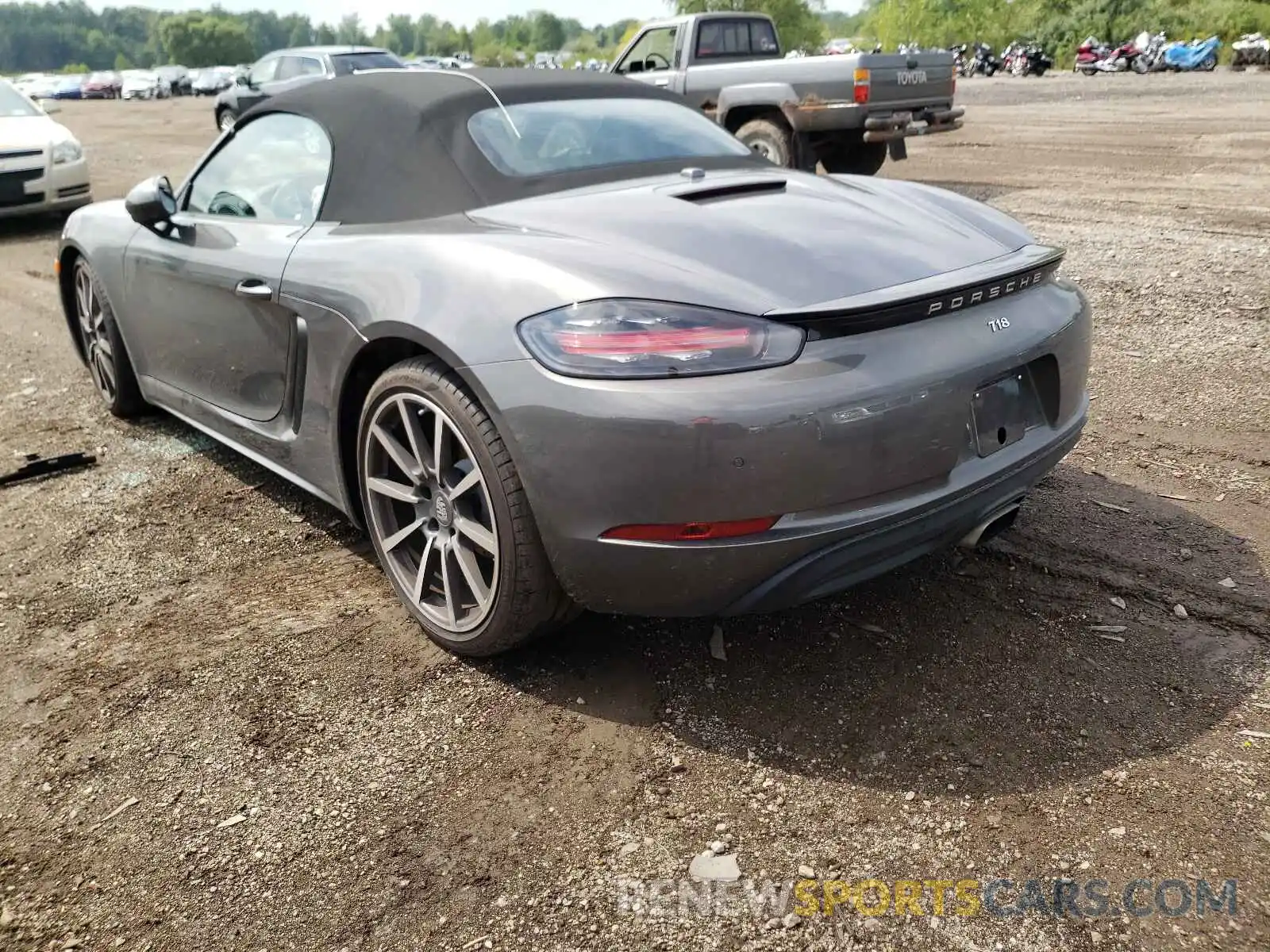 3 Photograph of a damaged car WP0CA2A87MS210762 PORSCHE BOXSTER 2021