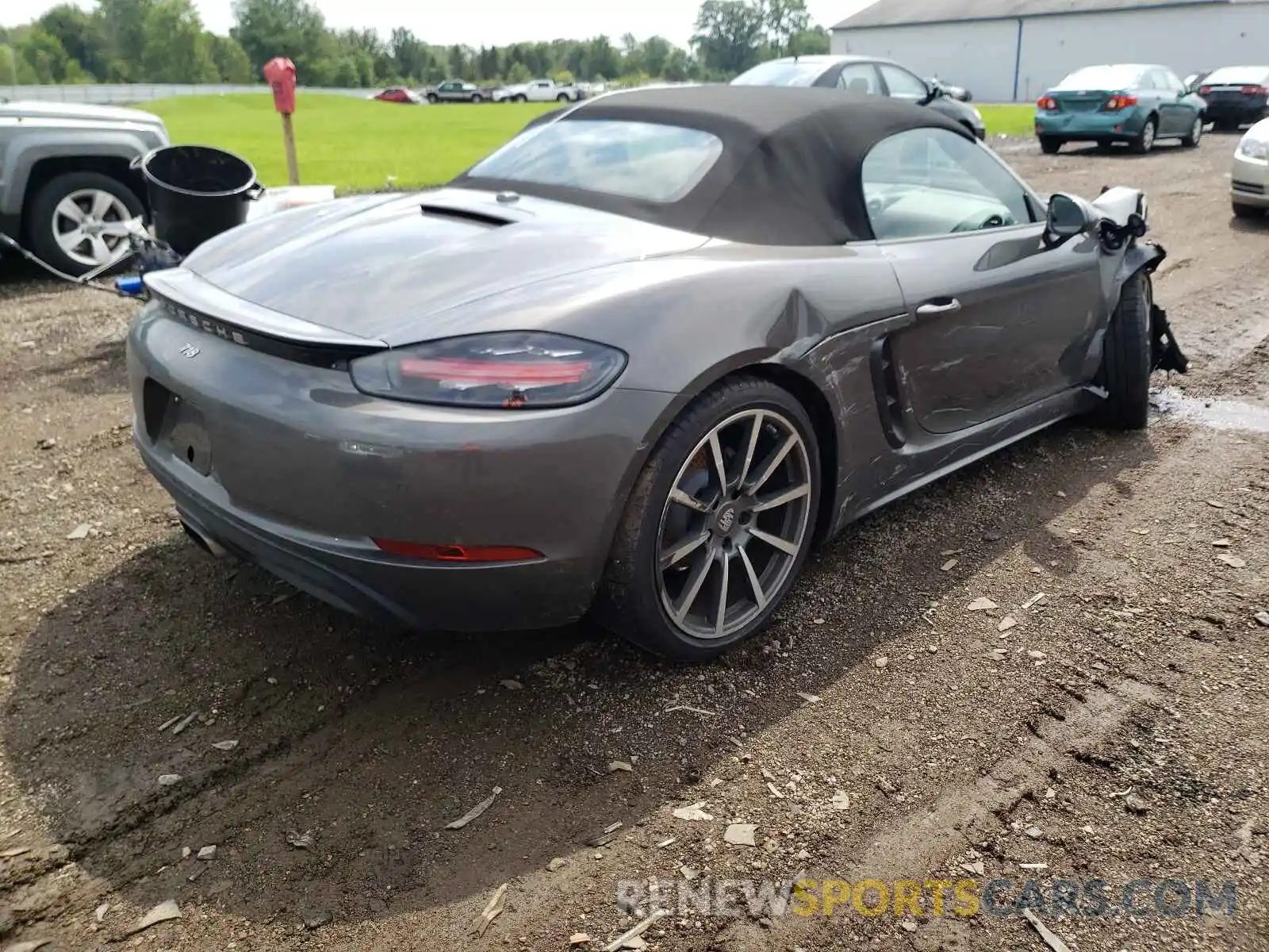 4 Photograph of a damaged car WP0CA2A87MS210762 PORSCHE BOXSTER 2021