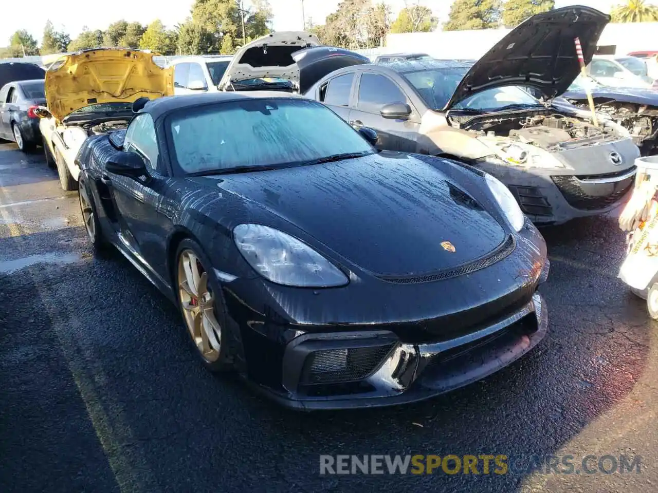 1 Photograph of a damaged car WP0CC2A81MS240799 PORSCHE BOXSTER 2021