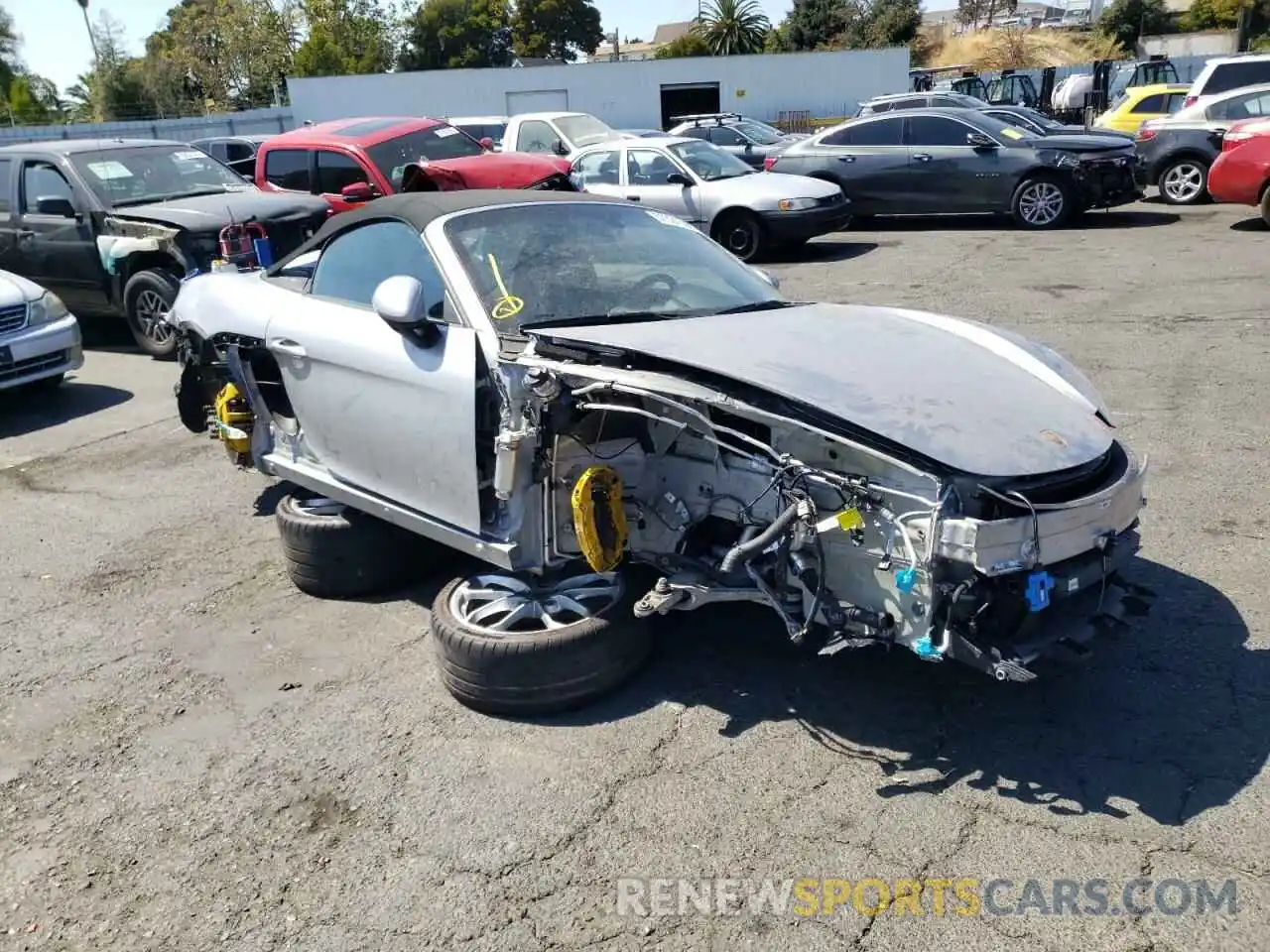 1 Photograph of a damaged car WP0CC2A83MS240237 PORSCHE BOXSTER 2021