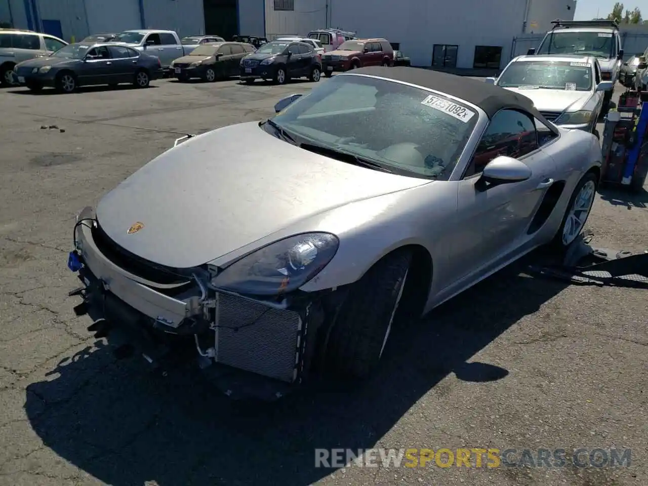 2 Photograph of a damaged car WP0CC2A83MS240237 PORSCHE BOXSTER 2021