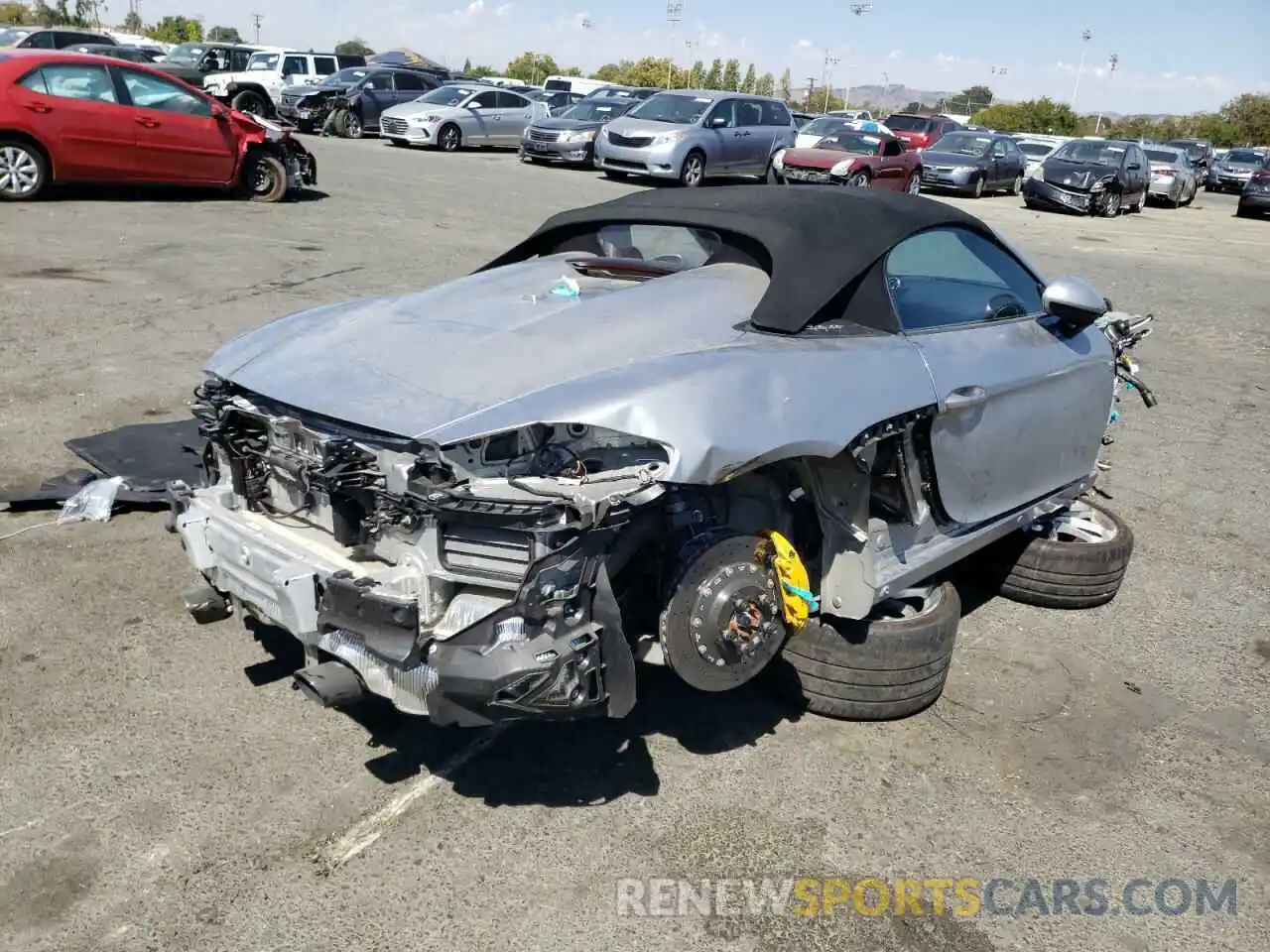 4 Photograph of a damaged car WP0CC2A83MS240237 PORSCHE BOXSTER 2021