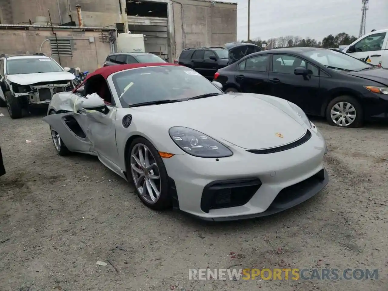 1 Фотография поврежденного автомобиля WP0CC2A84MS240215 PORSCHE BOXSTER 2021