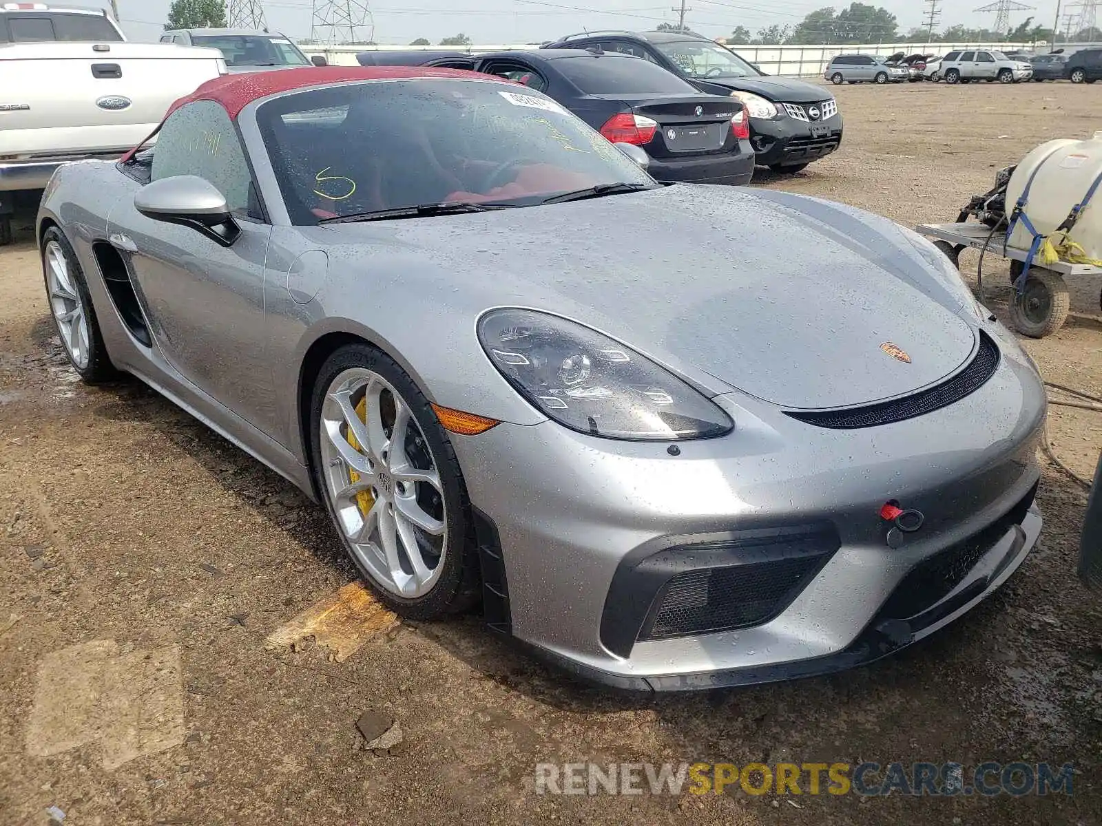 1 Photograph of a damaged car WP0CC2A84MS240523 PORSCHE BOXSTER 2021