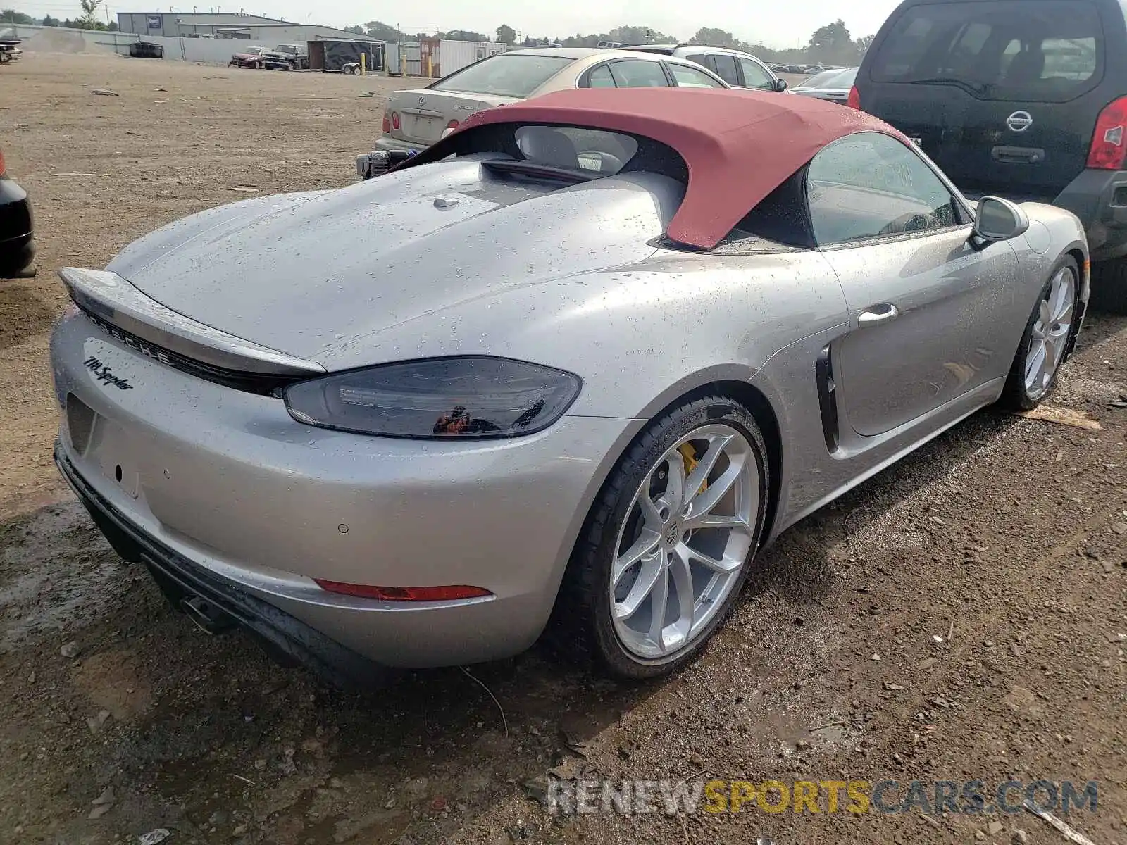 4 Фотография поврежденного автомобиля WP0CC2A84MS240523 PORSCHE BOXSTER 2021