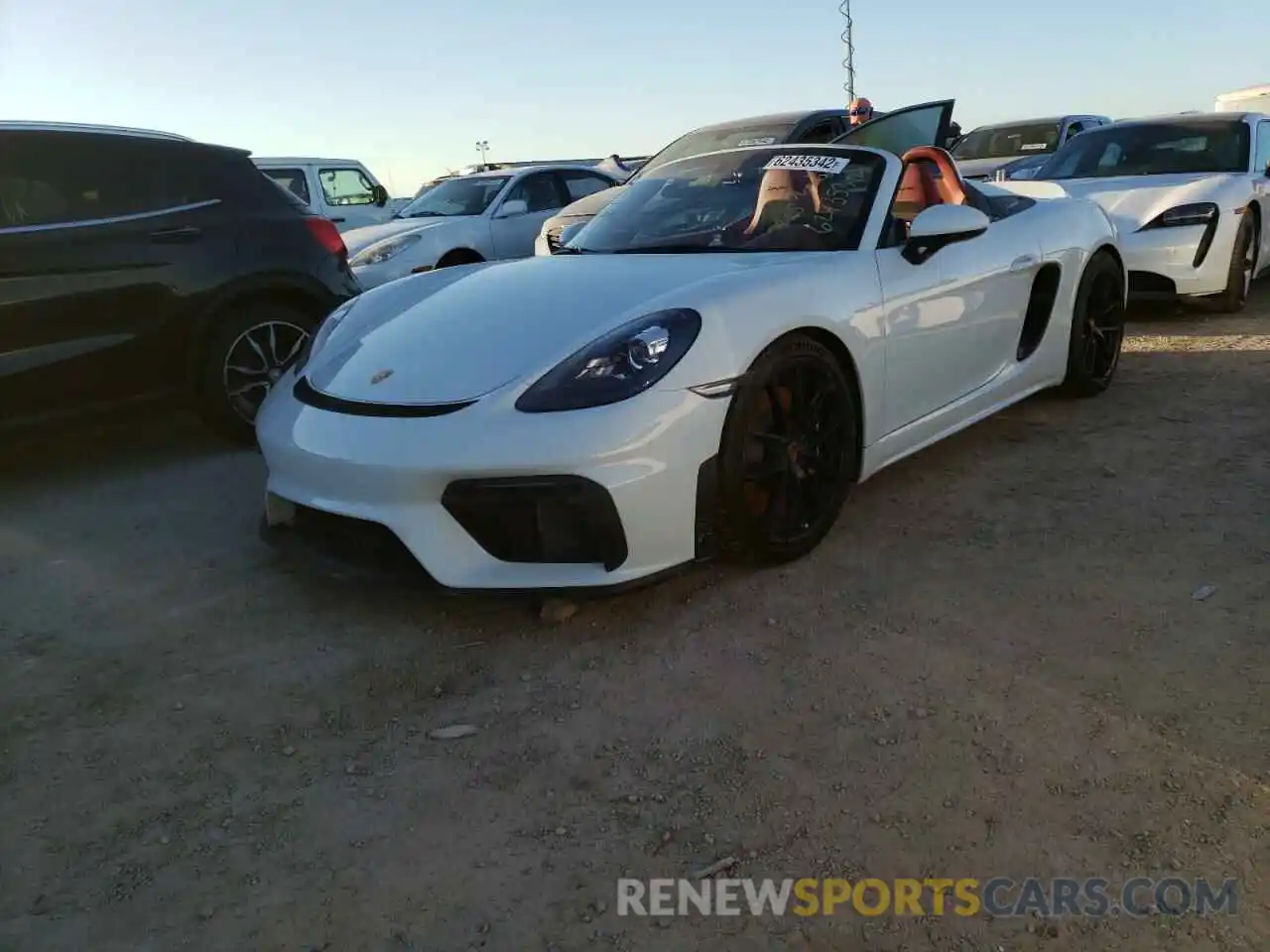 2 Photograph of a damaged car WP0CC2A8XMS240820 PORSCHE BOXSTER 2021